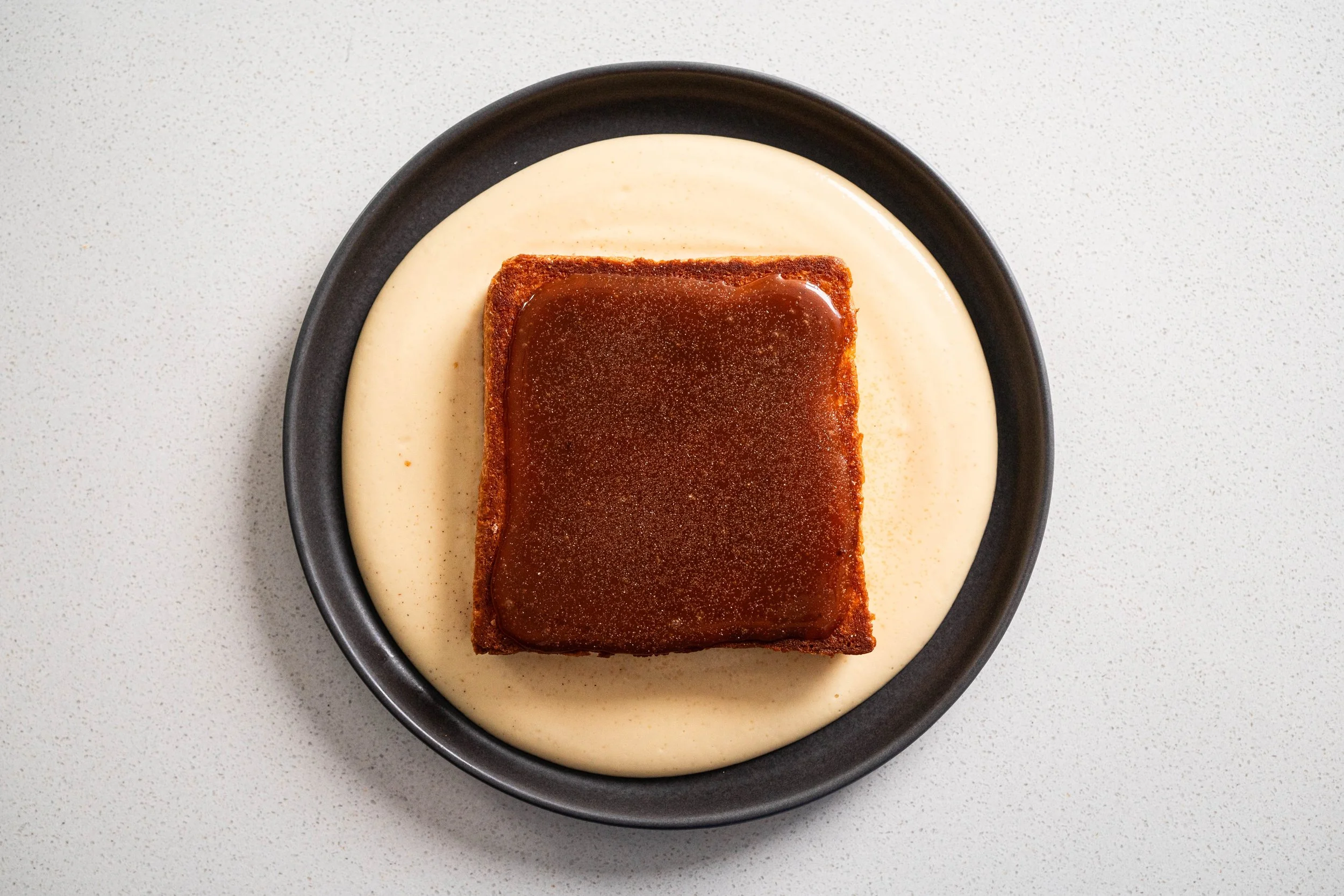 Brioche, Butterscotch & Cardamom Custard