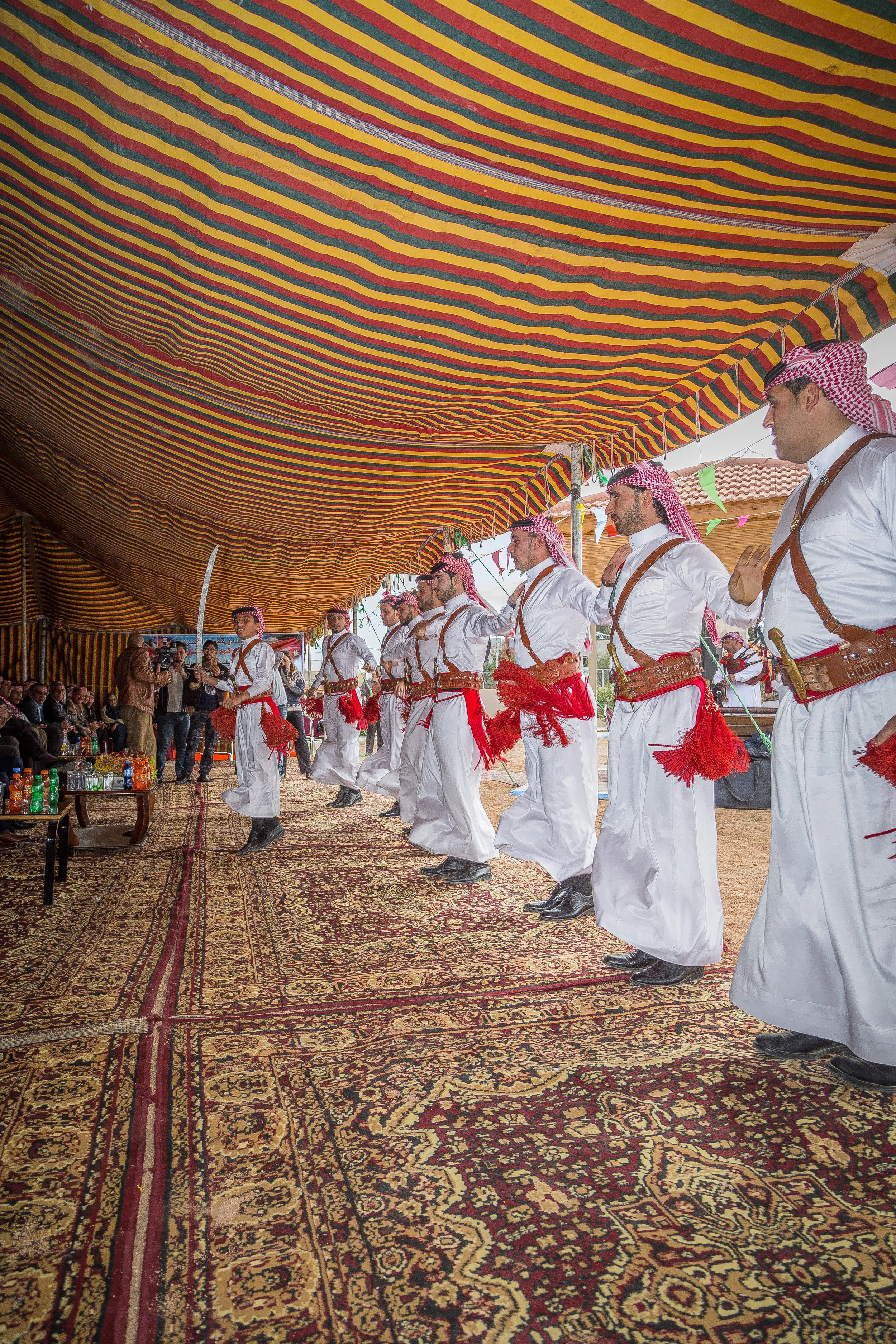 A Photograph in Ma'an of the Dancers mid air jump by Jordan Photographer Rashad Anabtawi