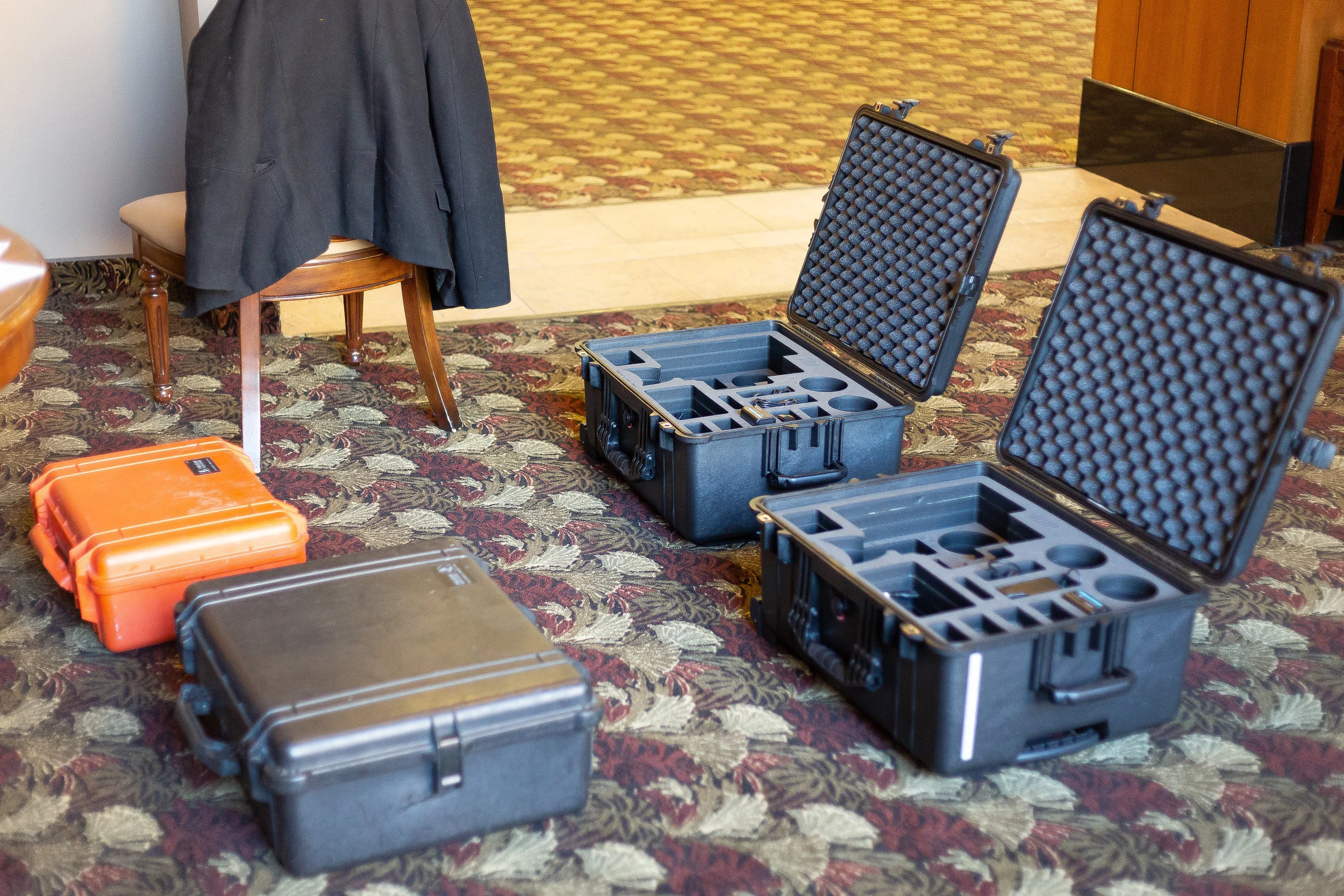 Behind the Scene photography by Chicago Set Photographer Rashad Anabtawi of the Camera Gear for the BOSCH Shoot