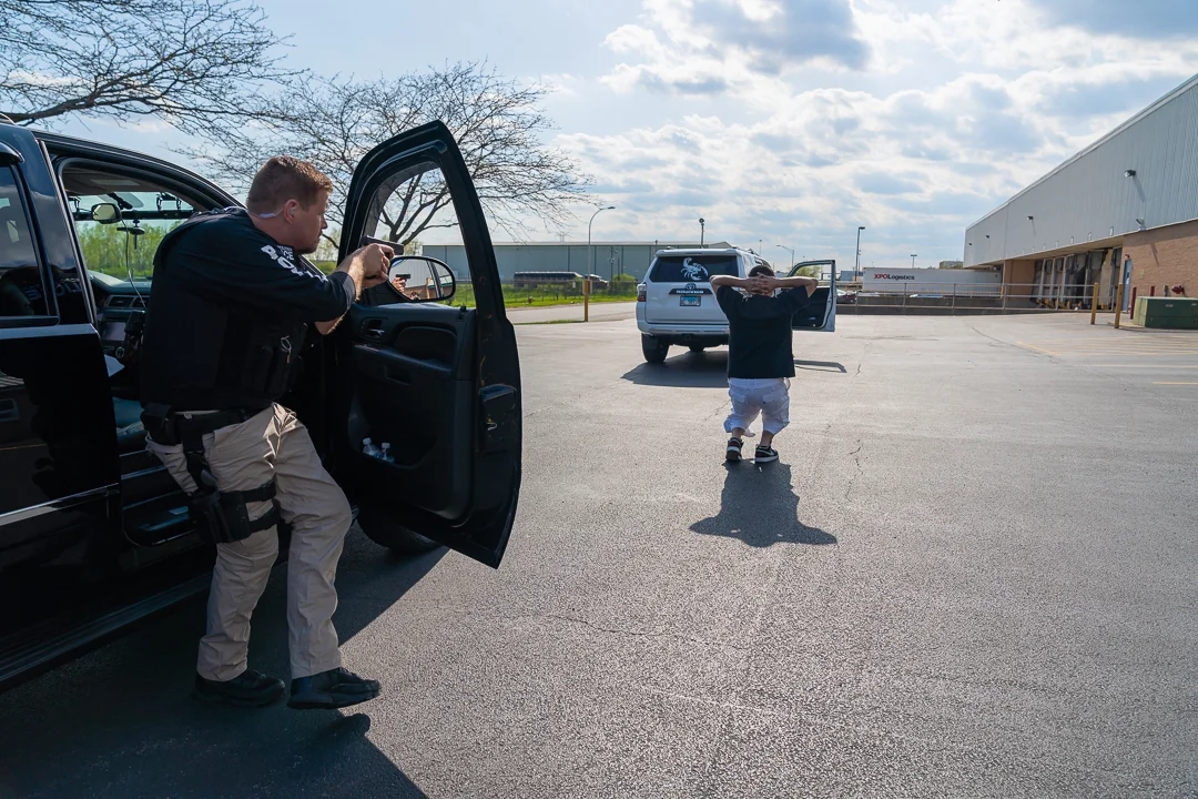 A Production Photograph for Promotion by Chicago Set Photographer Rashad Anabtawi of the Shoot out