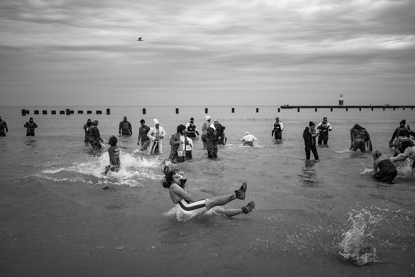 Fine art Photograph of The 2017 Chicago Polar Plunge by Chicago Photographer Rashad Anabtawi
