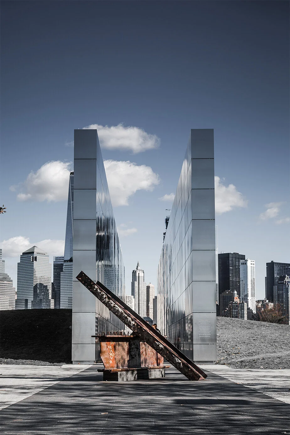 Landscape Photograph of the 9/11 Monument in New York by Photographer Rashad Anabtawi