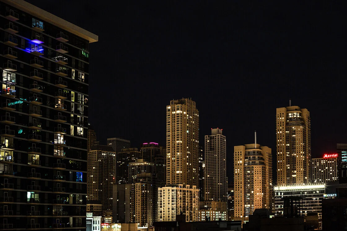 Long Exposure Photograph of Chicago City at Night by Chicago Photographer Rashad Anabtawi.jpg