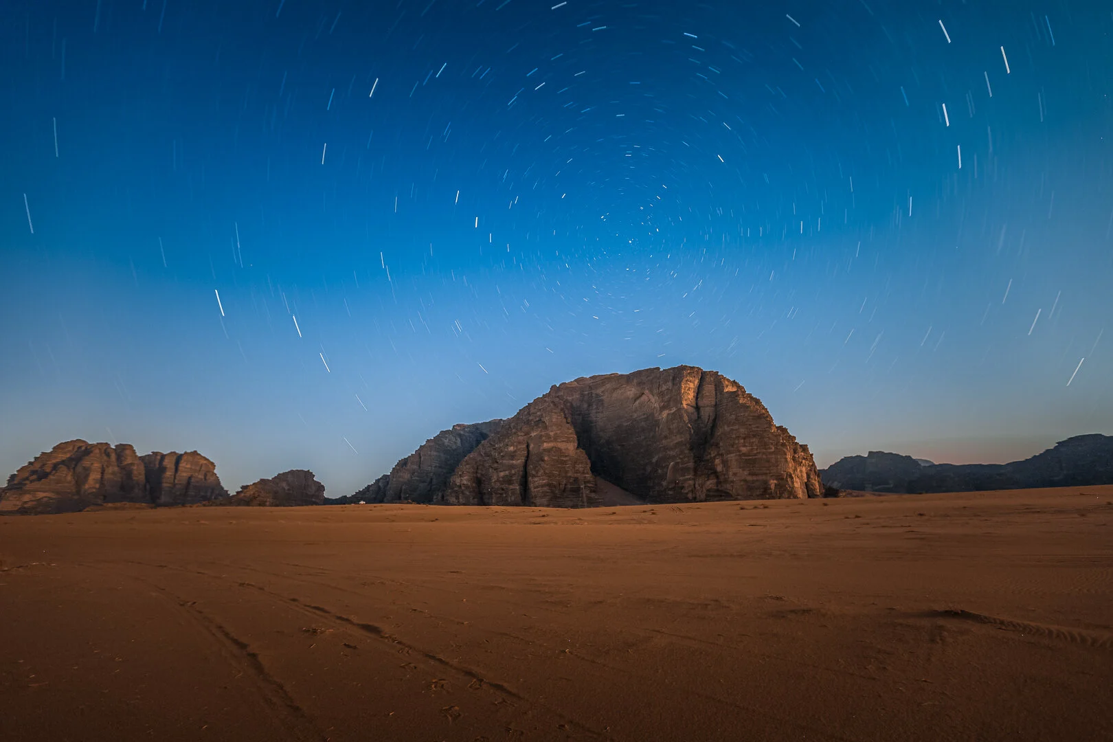 Long Exposure night Photography in Wadi Rum by Jordan Landscape Photographer Rashad Anabtawi