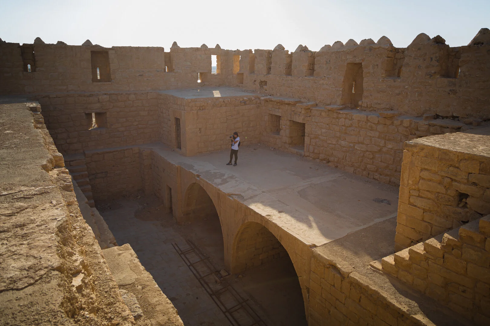 Photograph of Qatraneh Castle from the Inside by Jordan Photographer Rashad Anabtawi