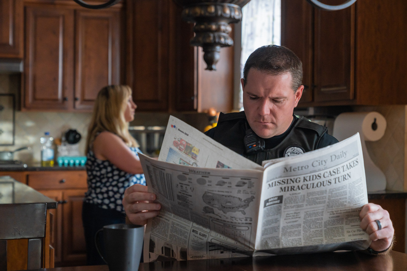 Production Still of the Main Talent by Chicago Unit Still Photographer Rashad Anabtawi