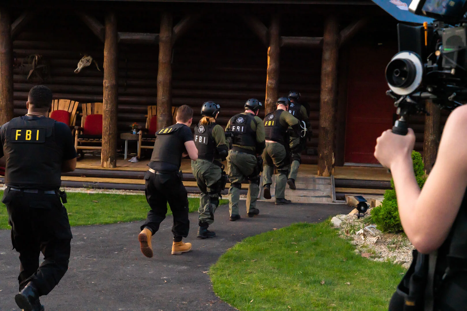 Behind the Scene Photograph by Chicago Unit Still Photographer Rashad Anabtawi of the SWAT Raid