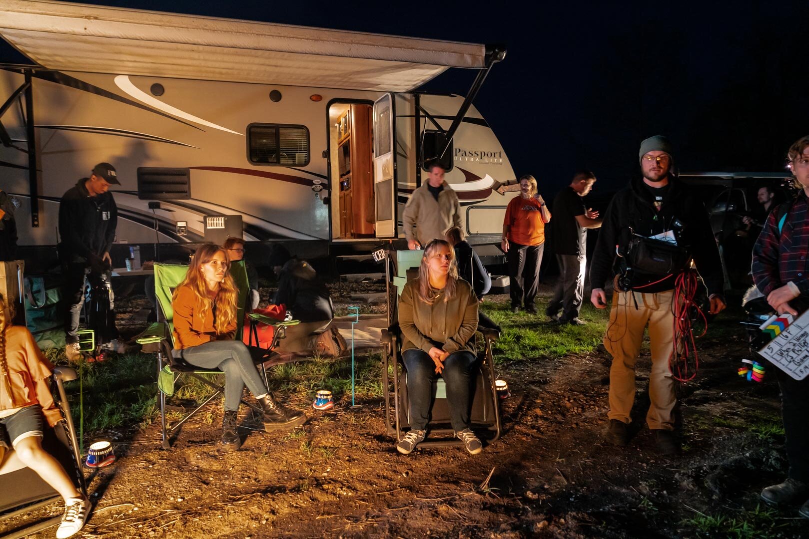 Behind the Scene Photograph by Chicago Unit Still Photographer Rashad Anabtawi of the Camp Scene