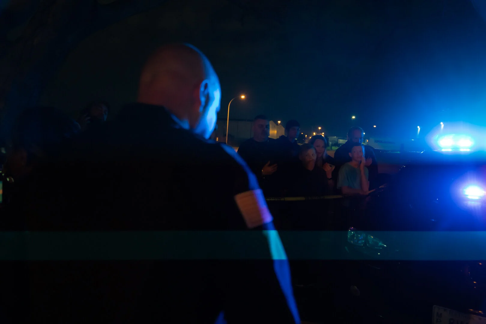 Production Still of the Police and the public by Chicago Unit Still  Photographer Rashad Anabtawi