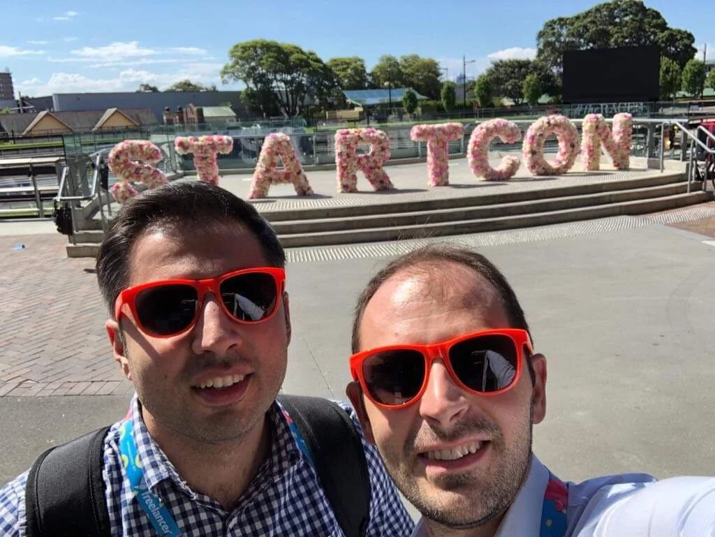 Simply co-founders Alex and Harut attended StartCon conference in Sydney, Australia