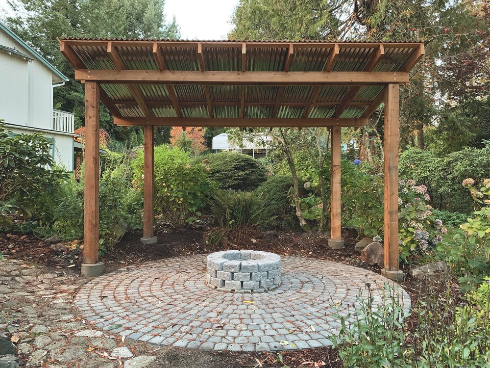 Gig Harbor Wa, Fire Pit For Covered Porch