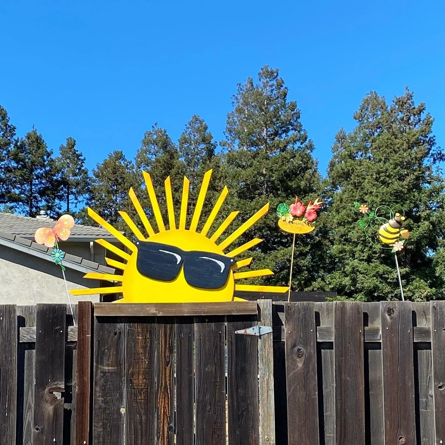 Came across this sweet summer scene on a short walk in a new neighborhood. Whenever I&rsquo;m walking somewhere new, I treat it as a &ldquo;discovery walk&rdquo;, being aware and open to notice little surprises that bring me joy. 

Grateful for this 