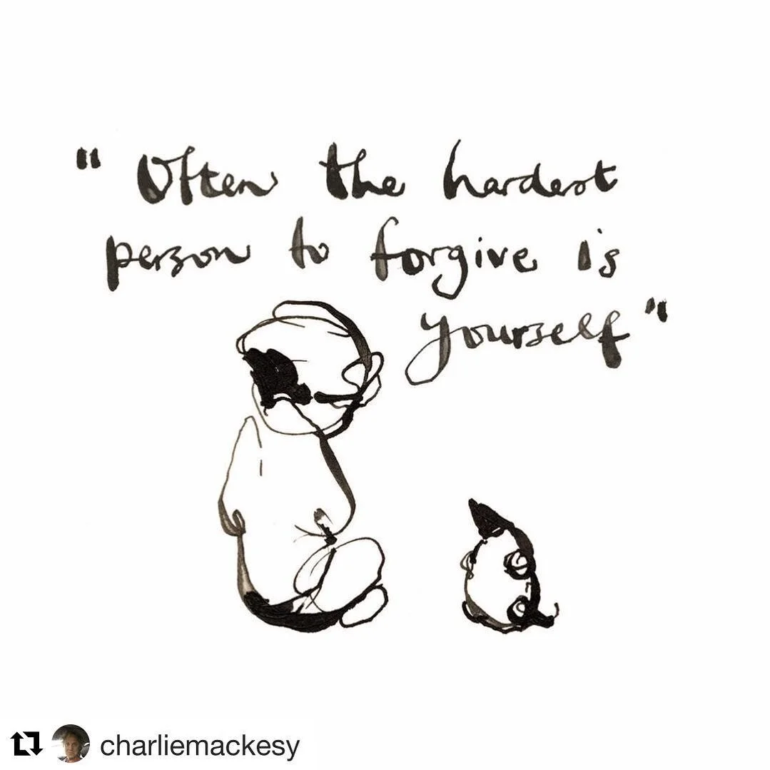 "Often the hardest person to forgive is yourself"

@charliemackesy

Link in bio to listen to our first podcast episode focused on Forgiveness and hear how our team and community navigate forgiving ourselves 💕 

 #growwiththeflow #forgivene