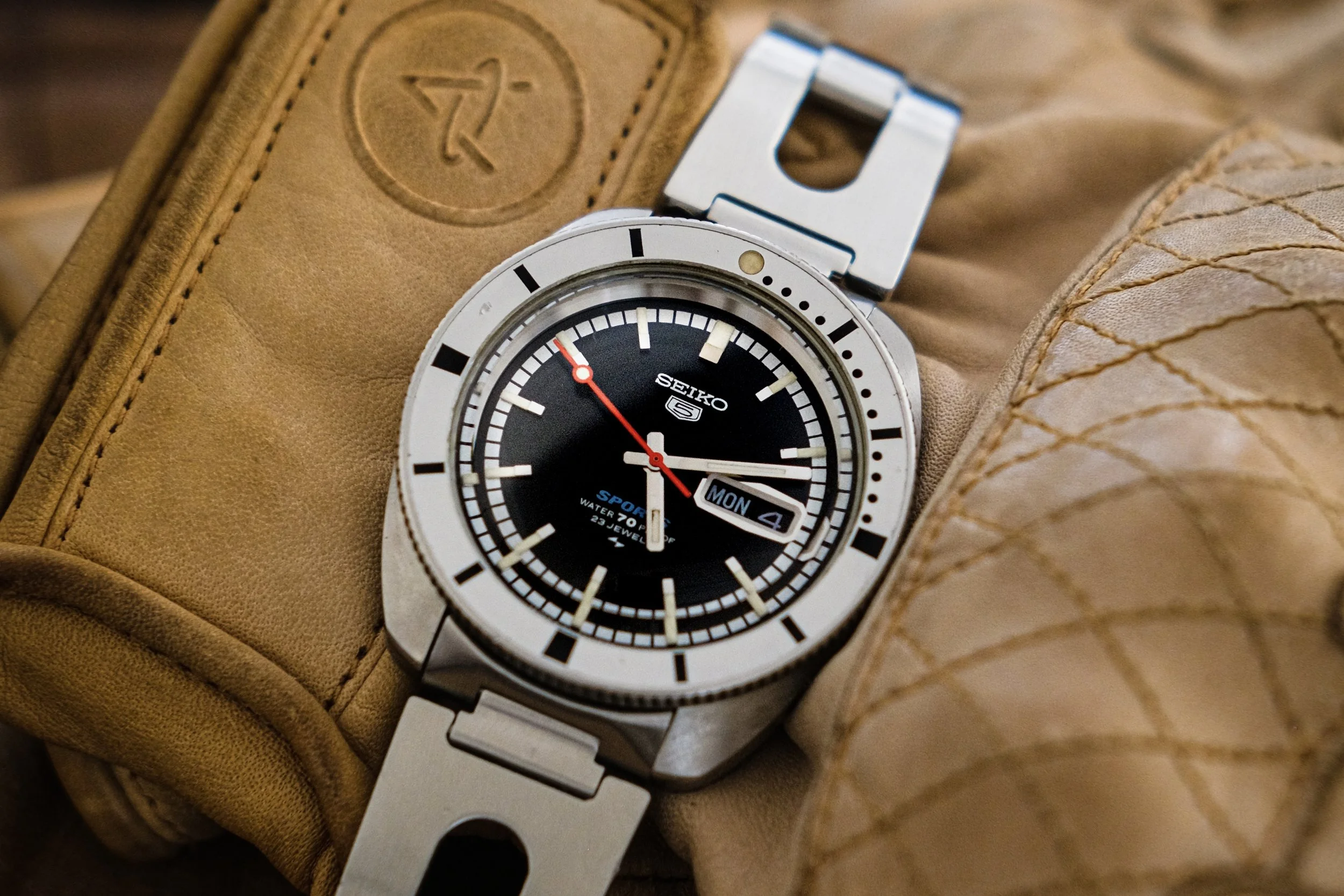 1969 Vintage Seiko 5 Sports "Kamen Rider"