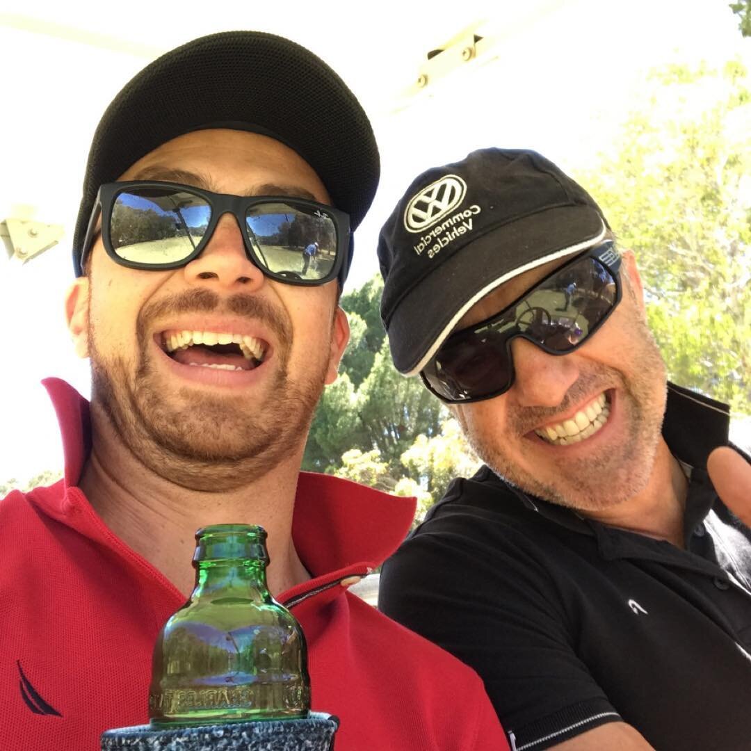 Great way to be spending the day playing golf and Sponsoring the Riley Nixon foundation golf day  with wonderful customers and friends! #deliveritgroup #massimocuzz #daimlertrucksadelaide