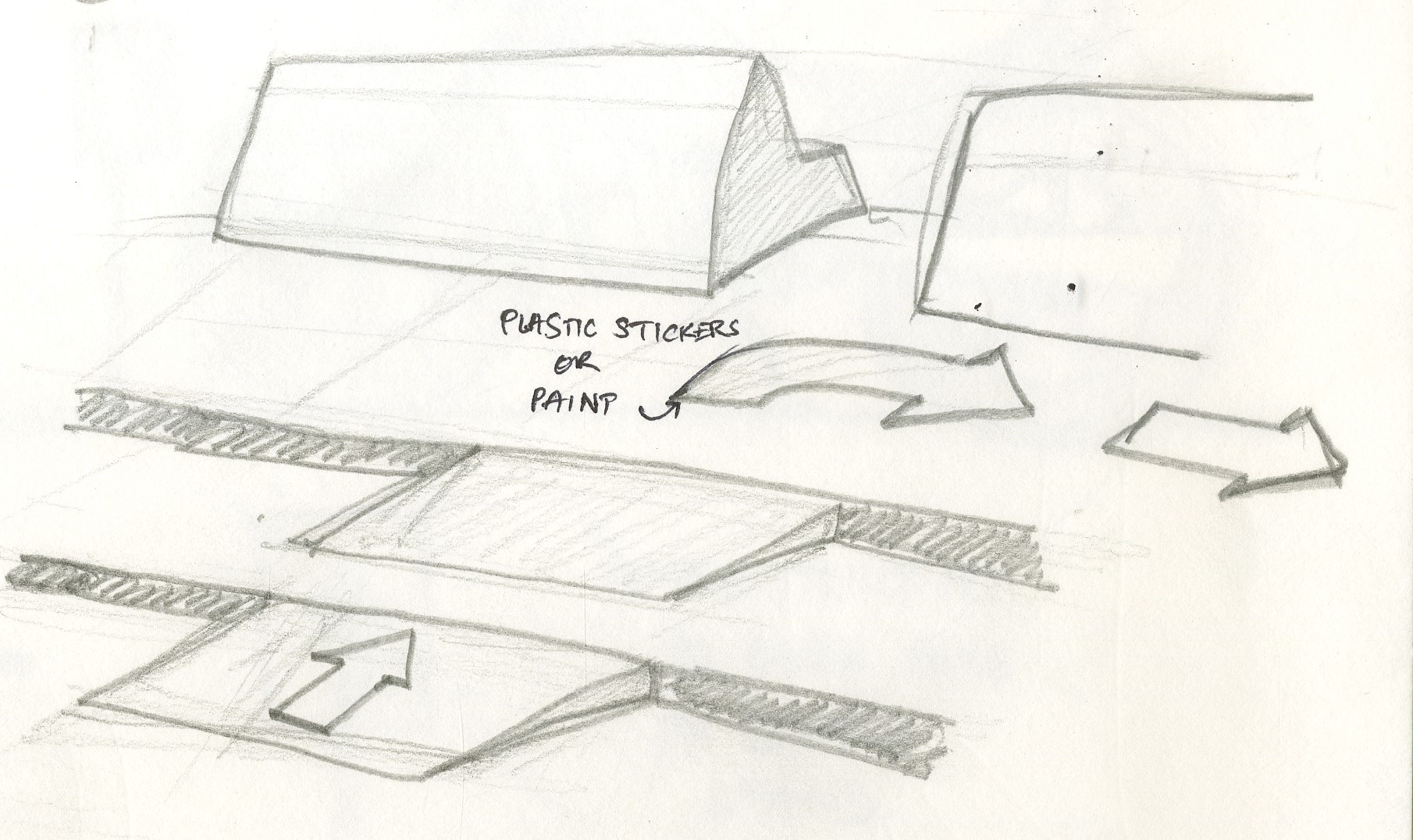 Suggestion: Fixed/concrete inclined at the entry points of the parking area. 