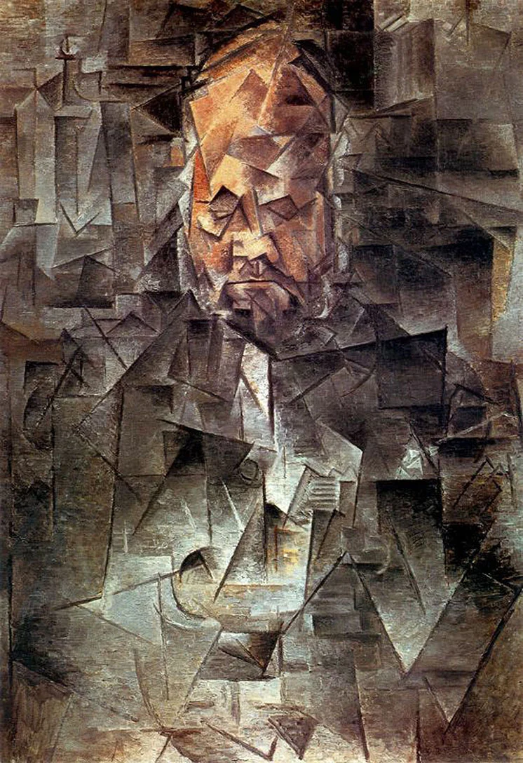 Pablo Picasso Portrait de Ambroise Vollard. 1910 Oil on canvas, 65x92 cm Pushkin Museum, Moscow, Russia