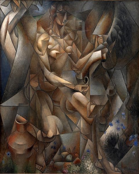    Jean Metzinger   La Femme au Cheval, 1911  Oil on canvas,&nbsp;162 × 130.5 cm Statens Museum of Kunst,&nbsp;Copenhagen  