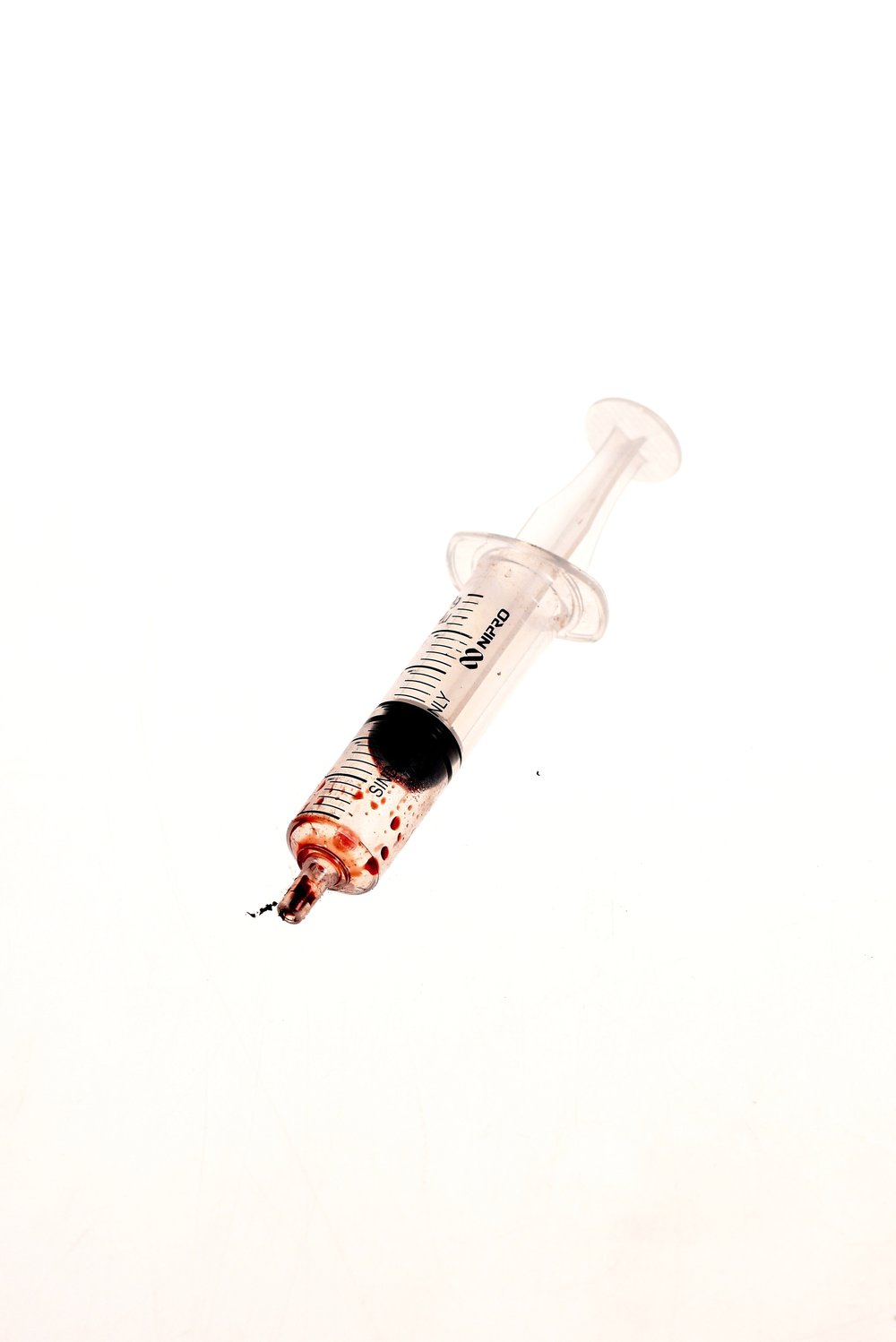 Bloody syringe
