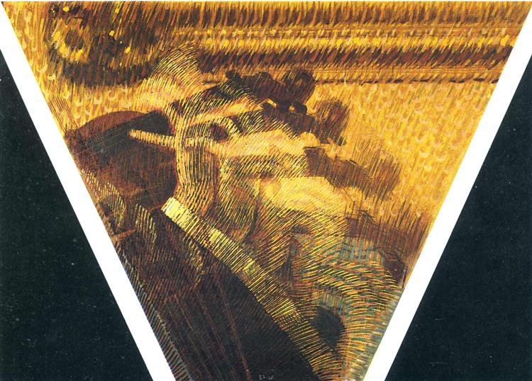 The Hand of the Violinist Artist: Giacomo Balla Year: 1912, Italy Style: Futurism