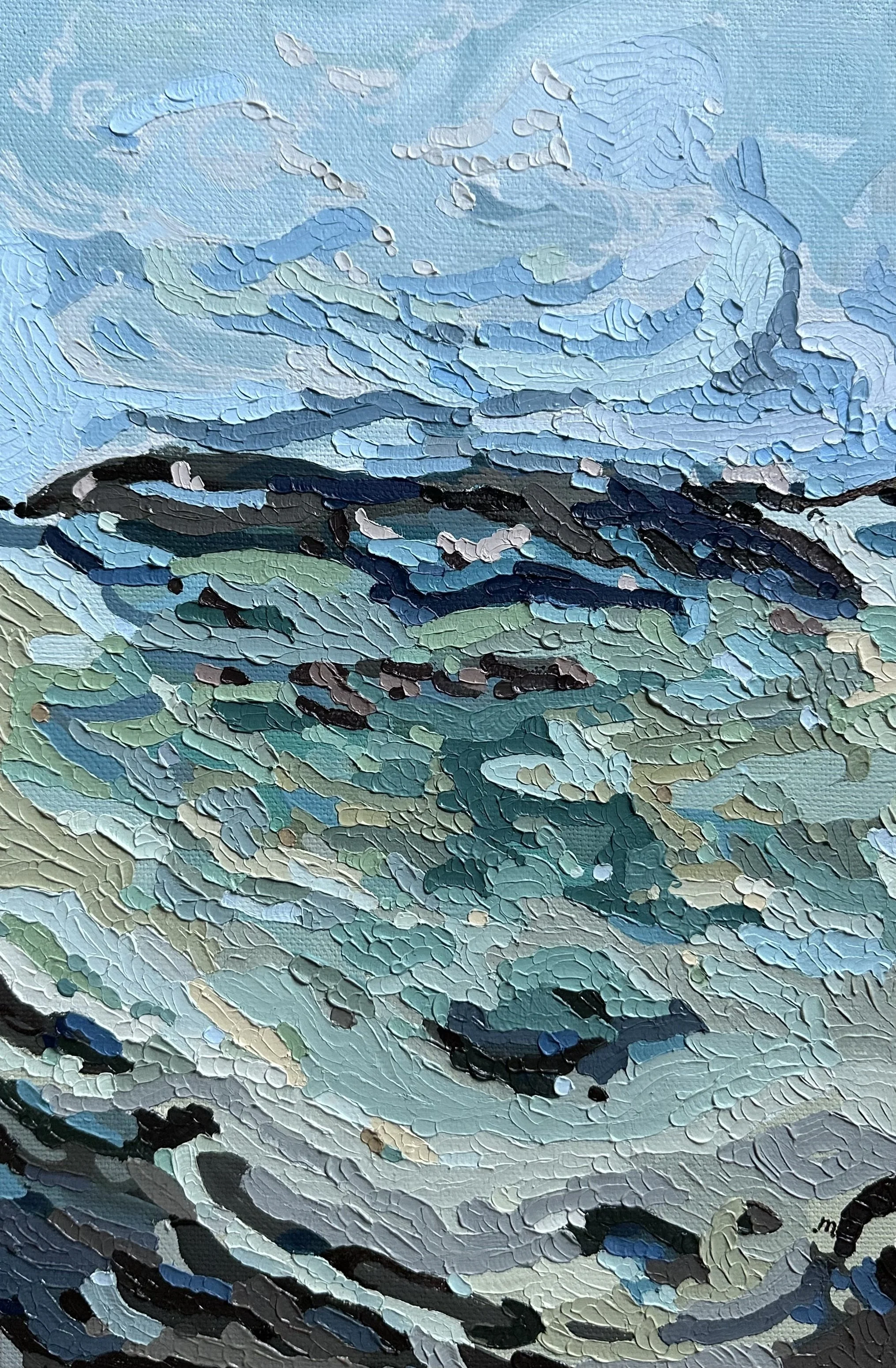 Like deep water [heart, drawn out]