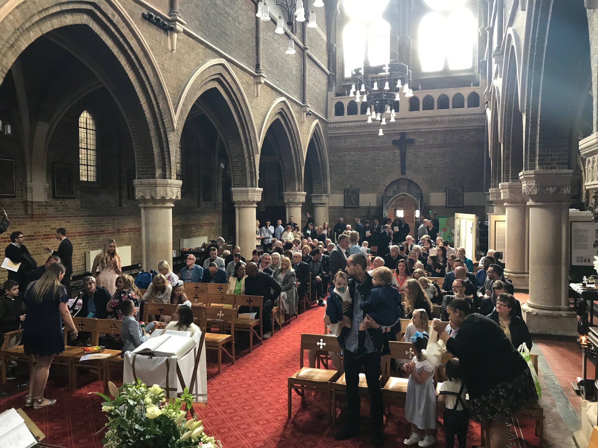Celebrating Easter Sunday, and welcoming four children into our church family at their baptisms