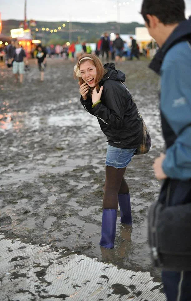 Carrie stuck in the mud at Greenbelt
