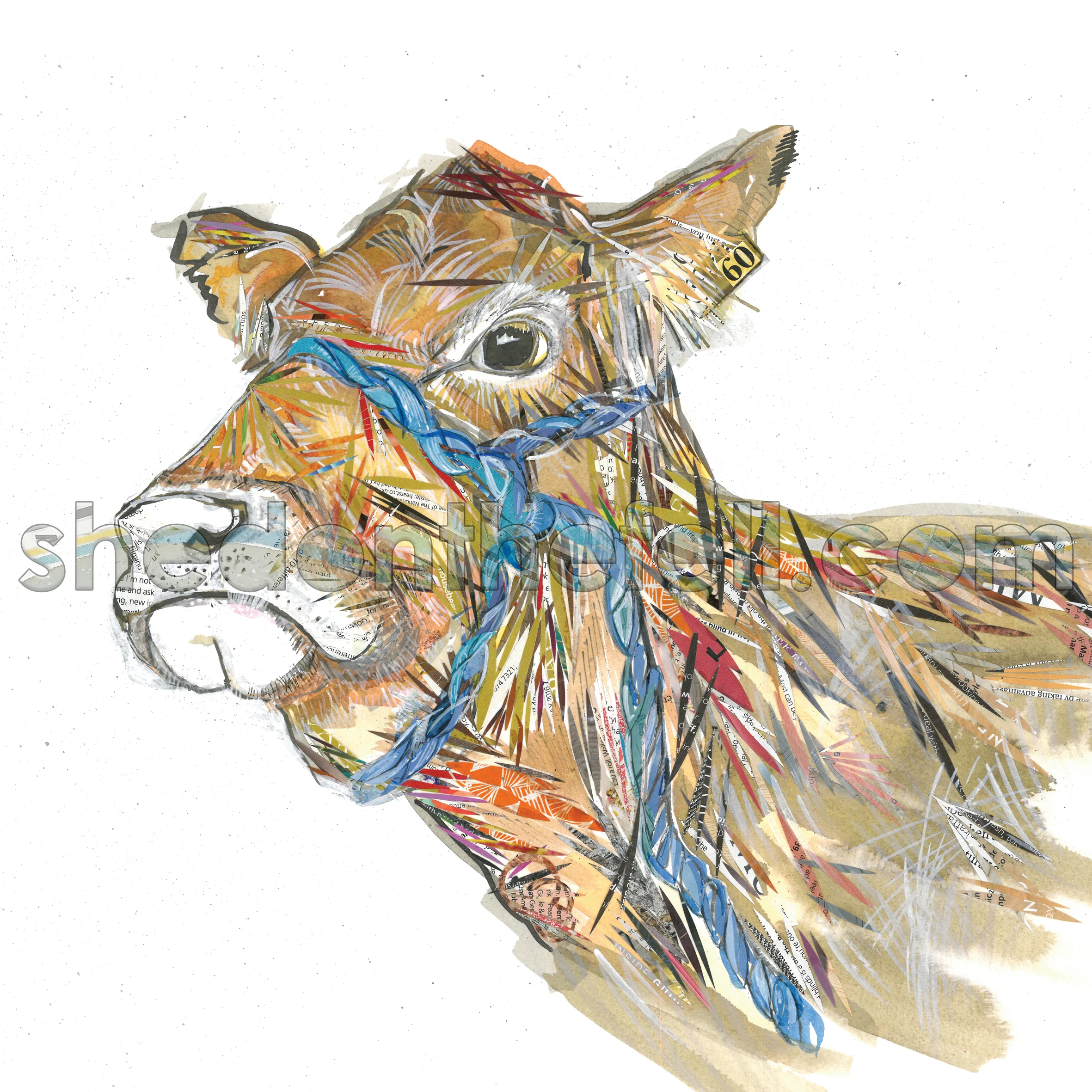 Cow 200x200mm Print