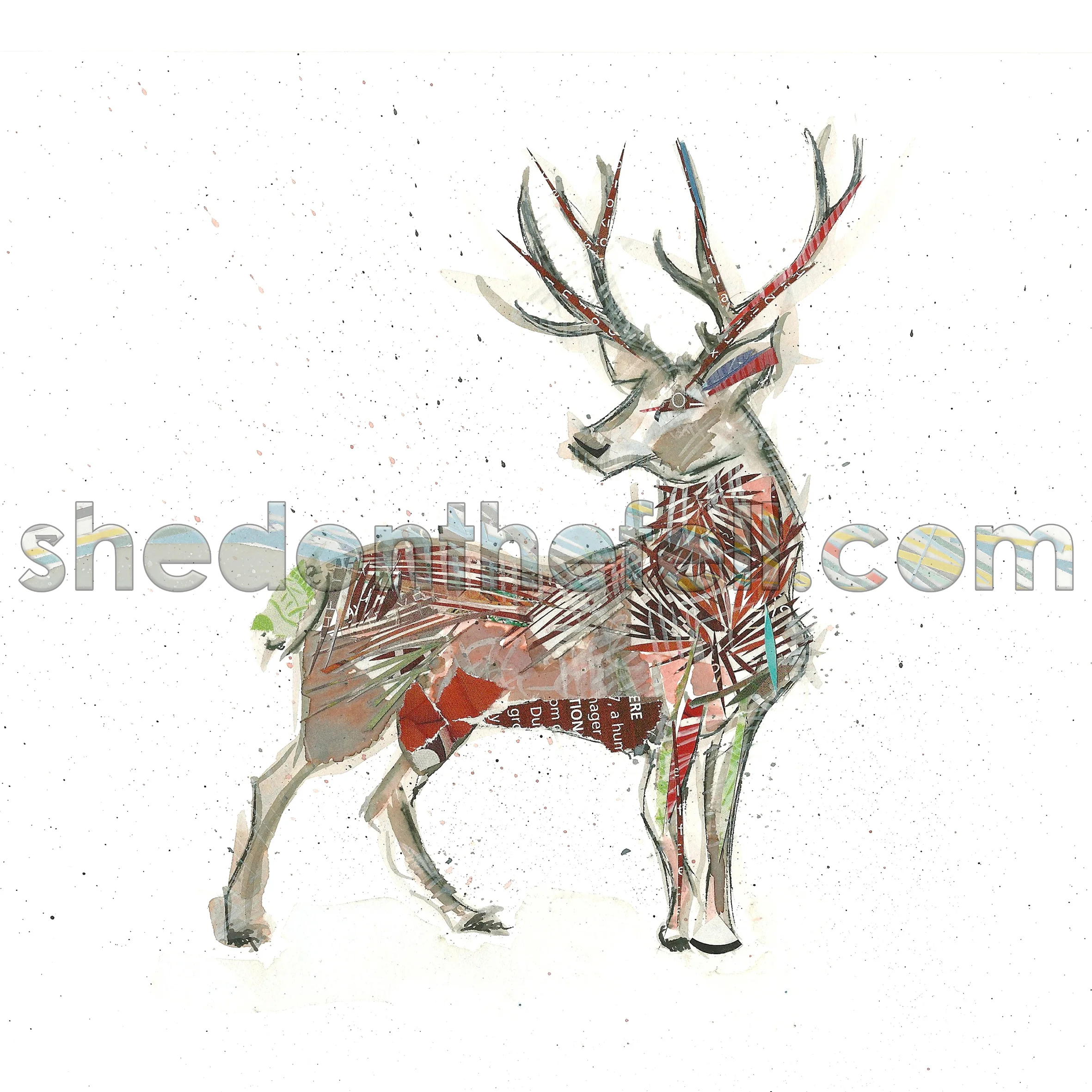 Deer 200x200mm Print