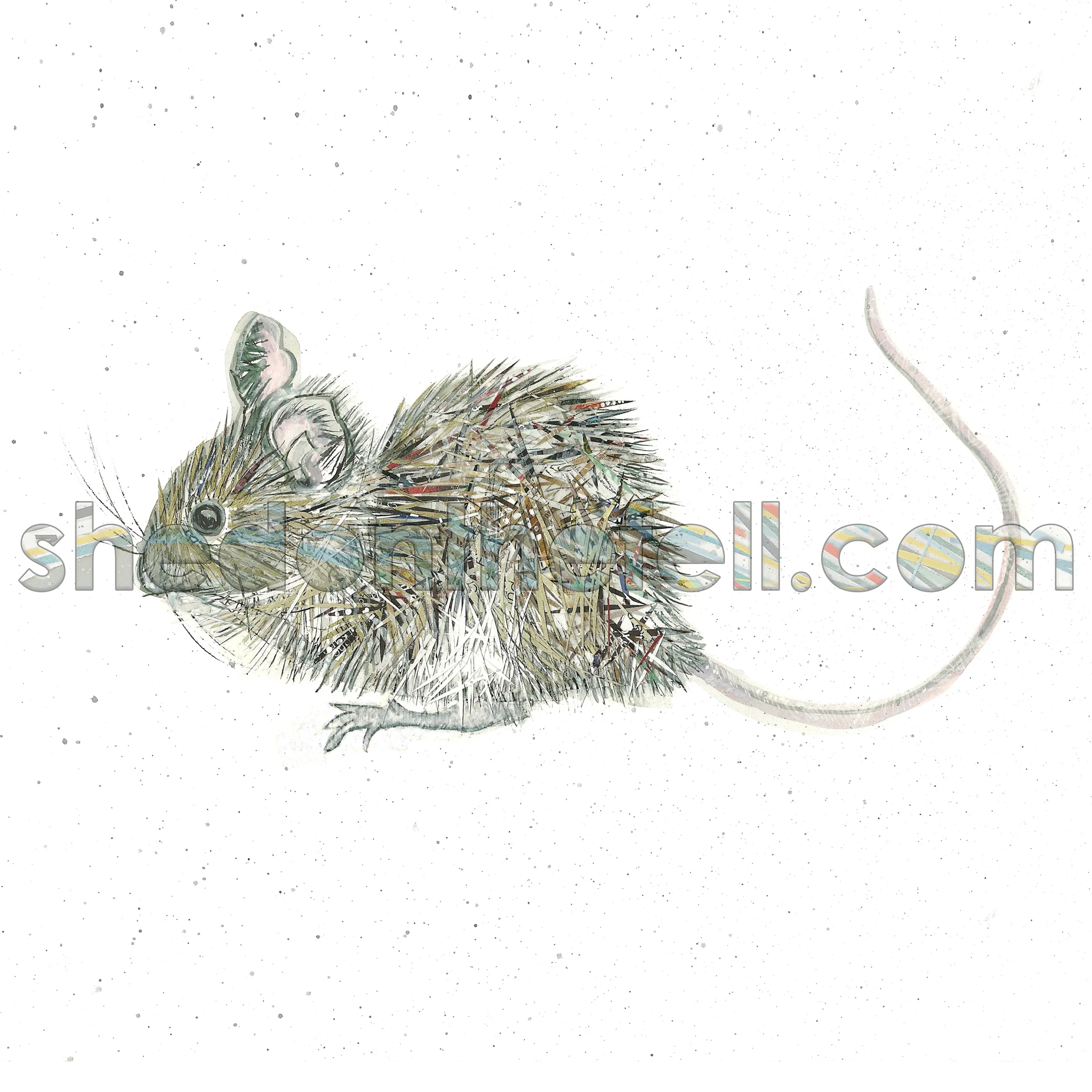Field Mouse 200x200mm Print