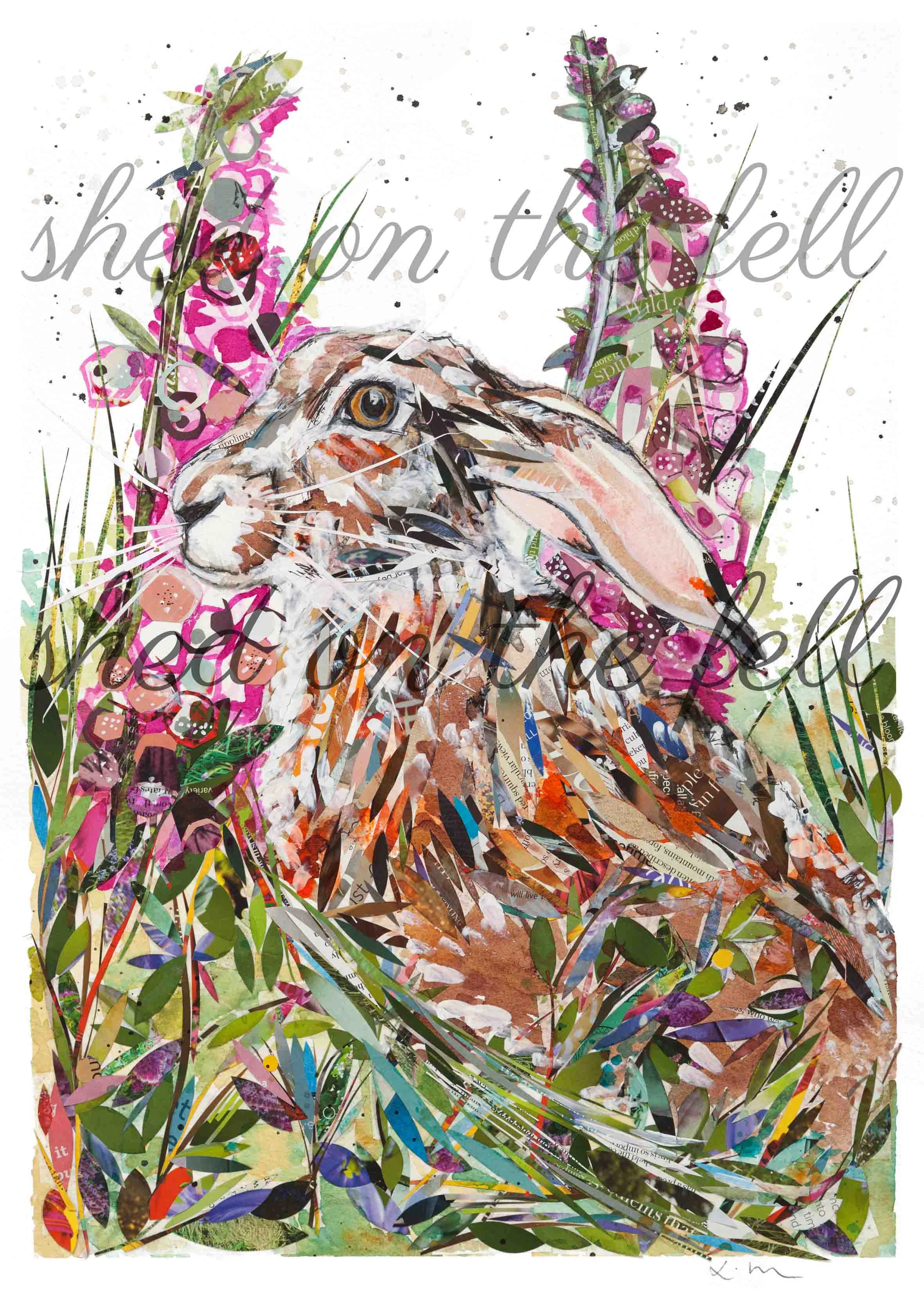 Foxglove-Hare-print-Oct18-hare-amongst-foxgloves-A3-shed-on-the-fell-watermark.jpg