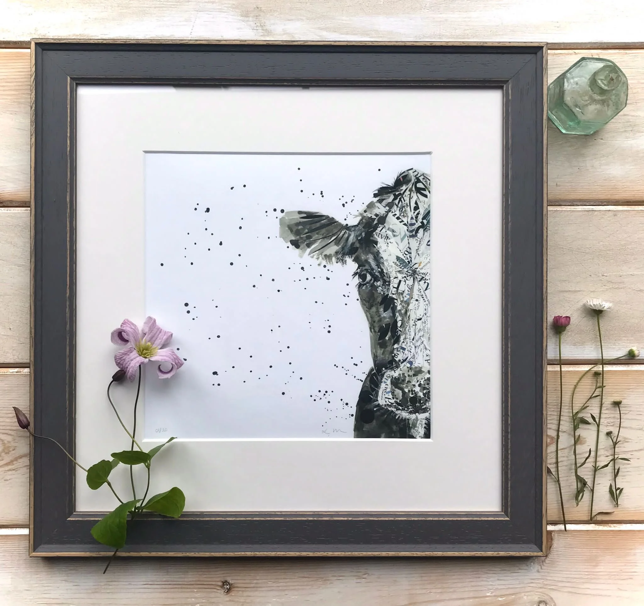 Moo! 200x200mm Print