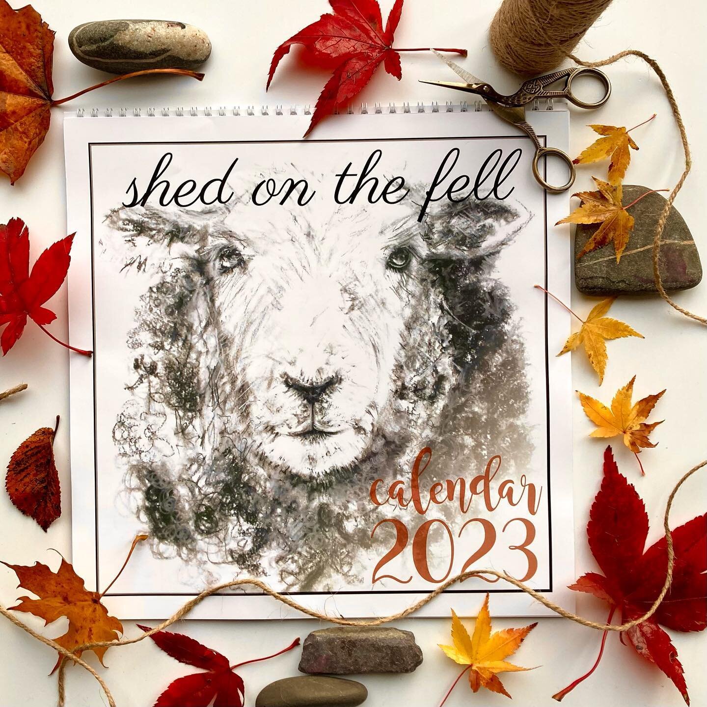 Ta da! Keep organised with my 2023 calendar, available from my website very soon #shedonthefell #2023calendar #supportlocal #lancashireartists #ribblevalleylife #laurabrownartist