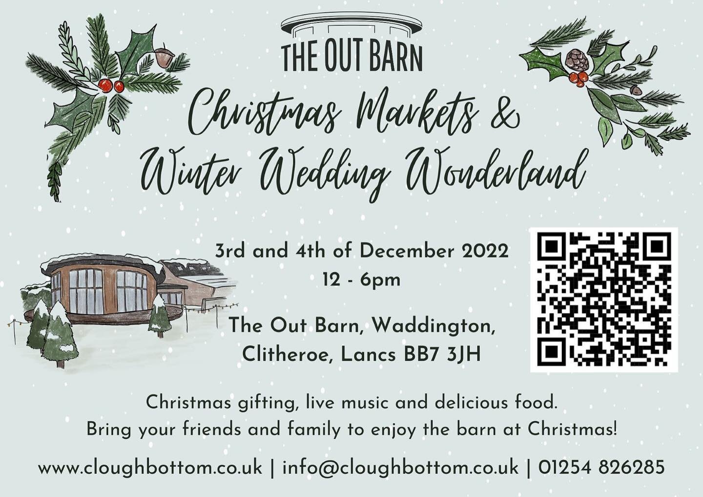 Evening all! Looking forward to having a stall @the_out_barn this Saturday (3rd Dec) for the Christmas Markets &amp; Winter Wedding Wonderland. Pop along to say hi and grab a few Christmas gifts from local businesses. #shedonthefell #ribblevalley #la