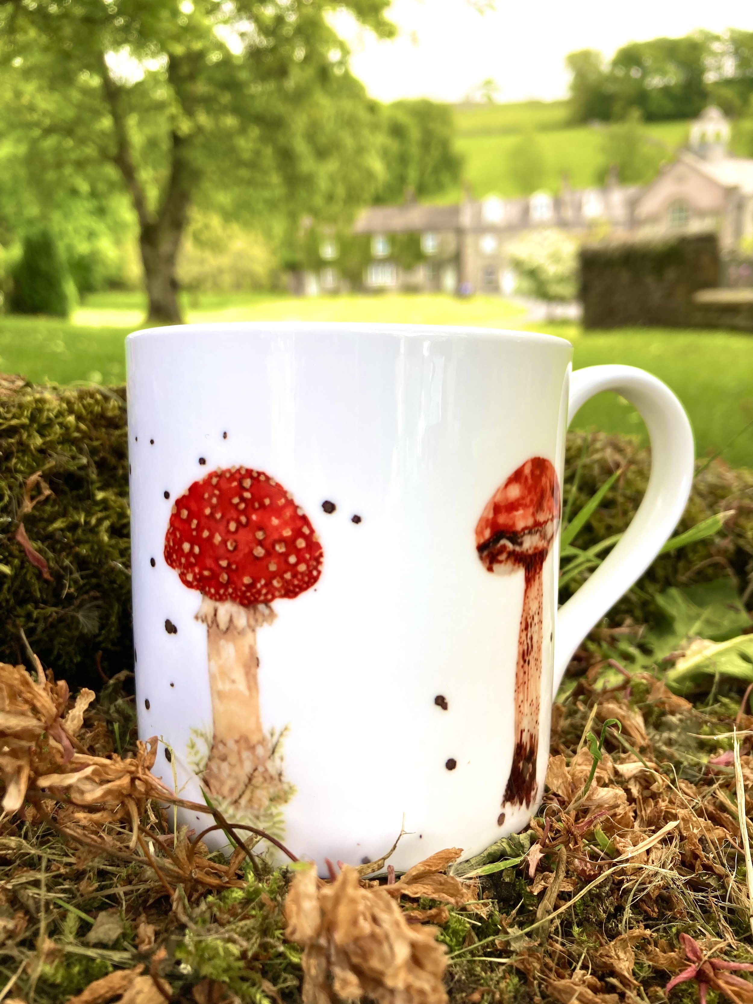 Toadstool Bone Chine Mug