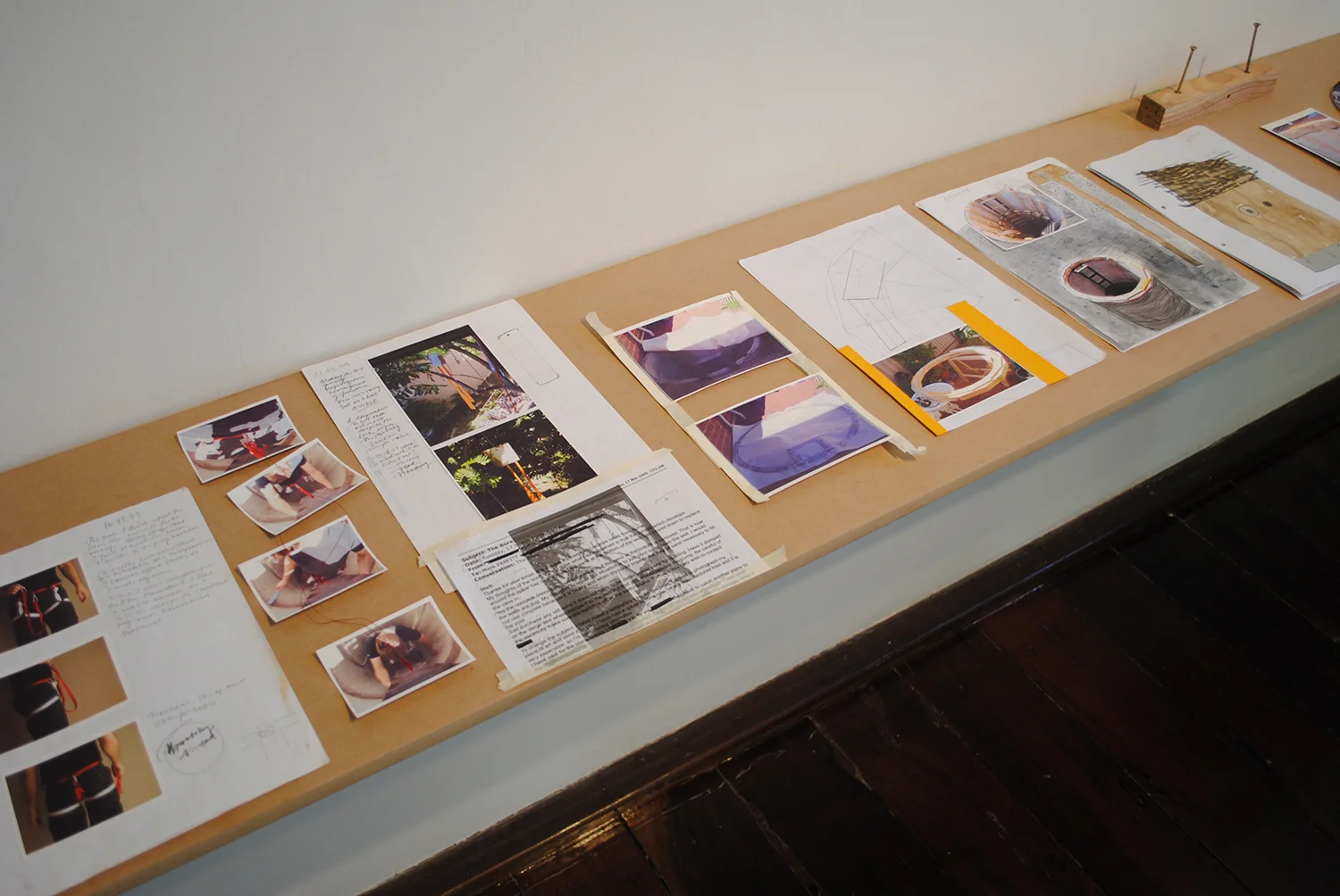 Dream Bore 2009 (Journal) various drawings and objects Photo: Mark Parfitt