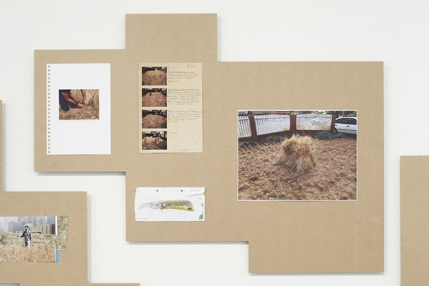 Field 2011 Drawing, collage, digital prints, MDF Galerie Dusseldorf Photo: Adrian Lambert Acorn Photography