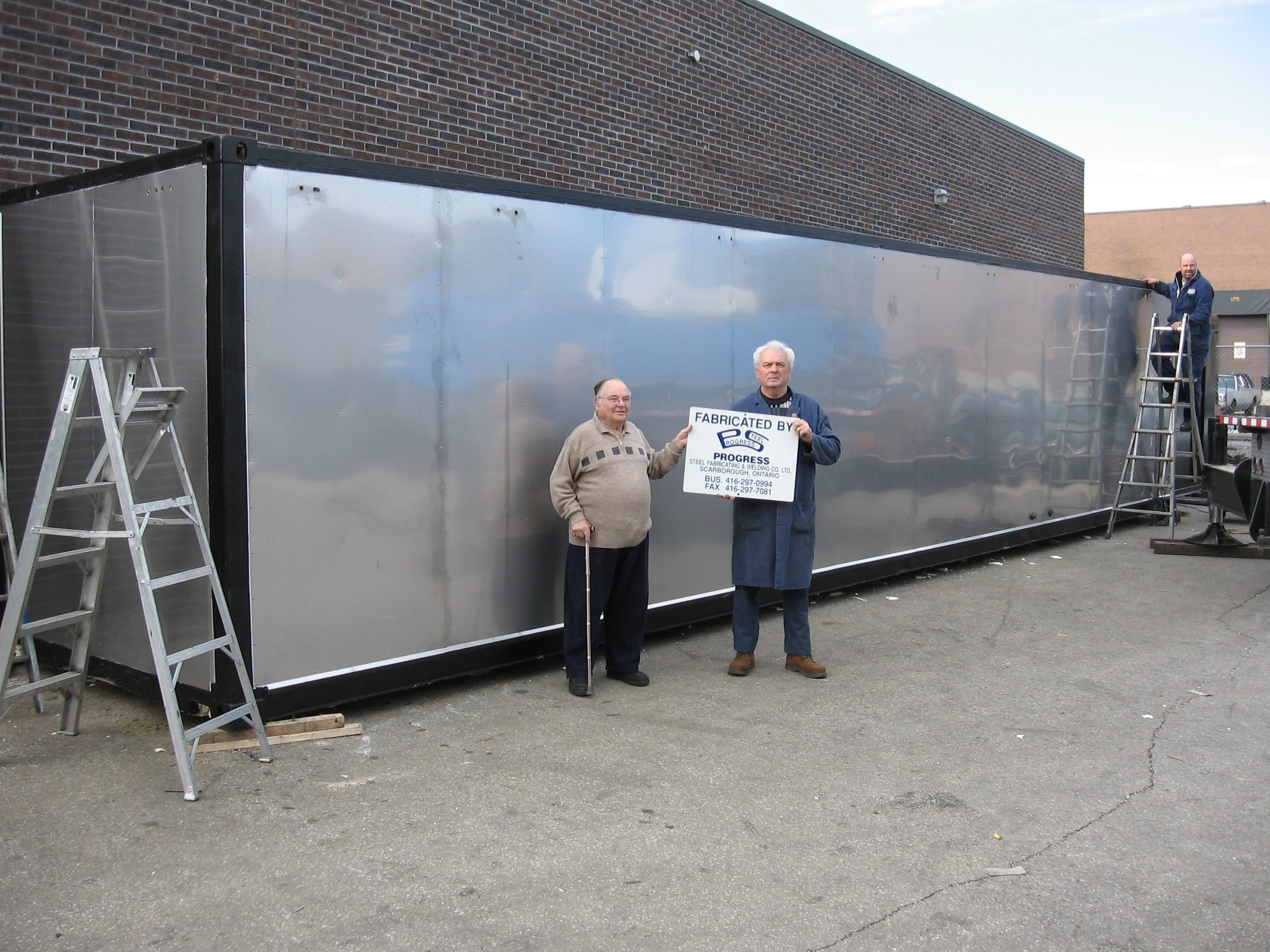 Founder Peter Meirik with foreman Slavco