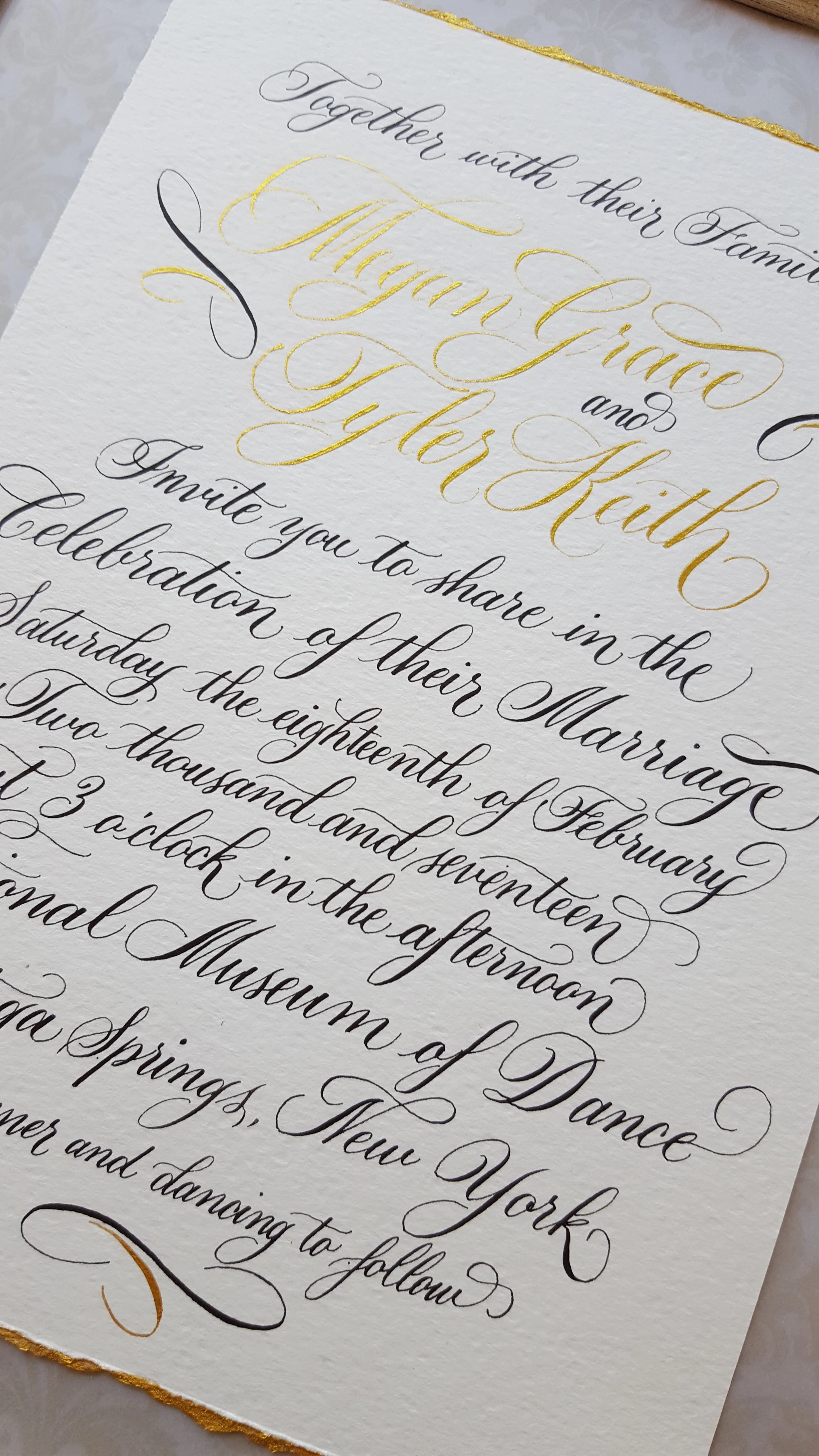 Flourished calligraphy invitation design by Inky Fingers Calligraphy.jpg