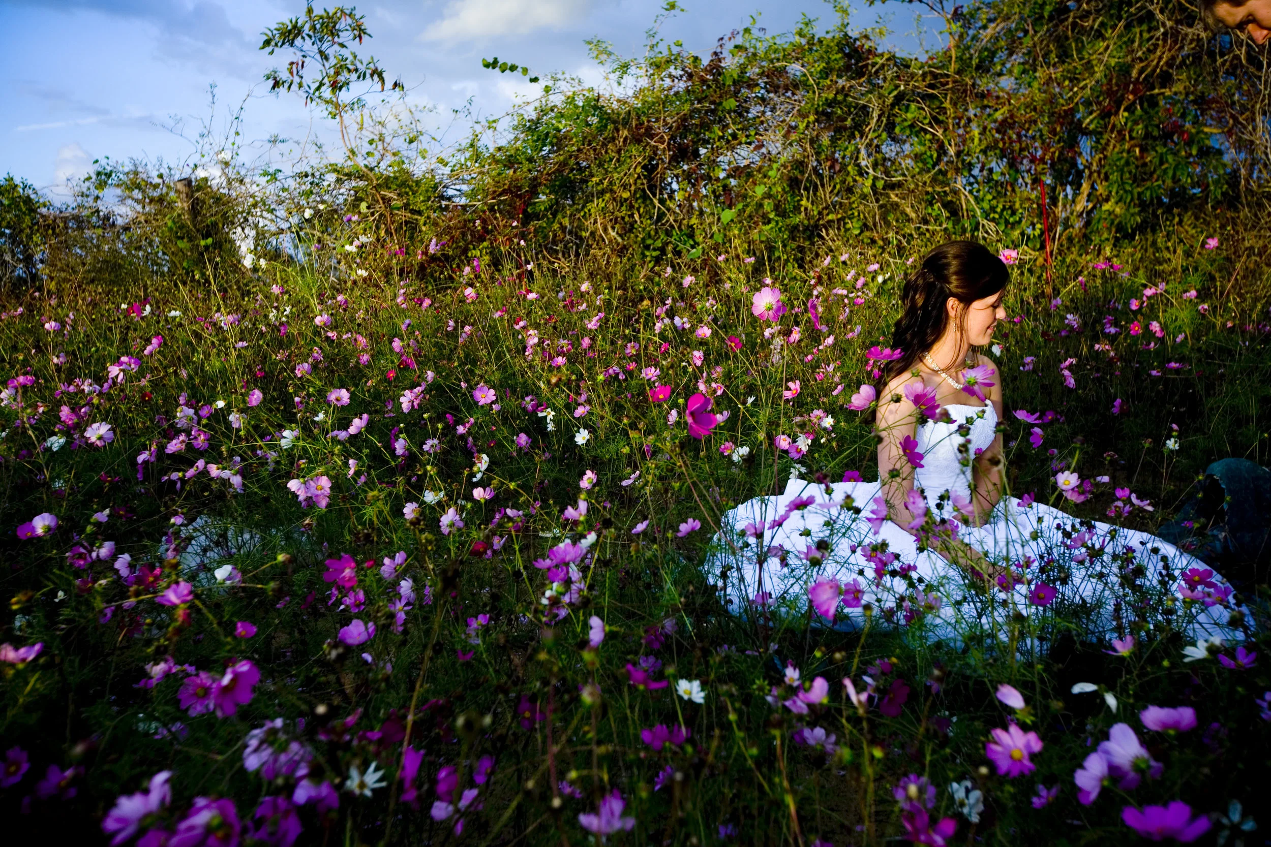 Bride in Wildflowers