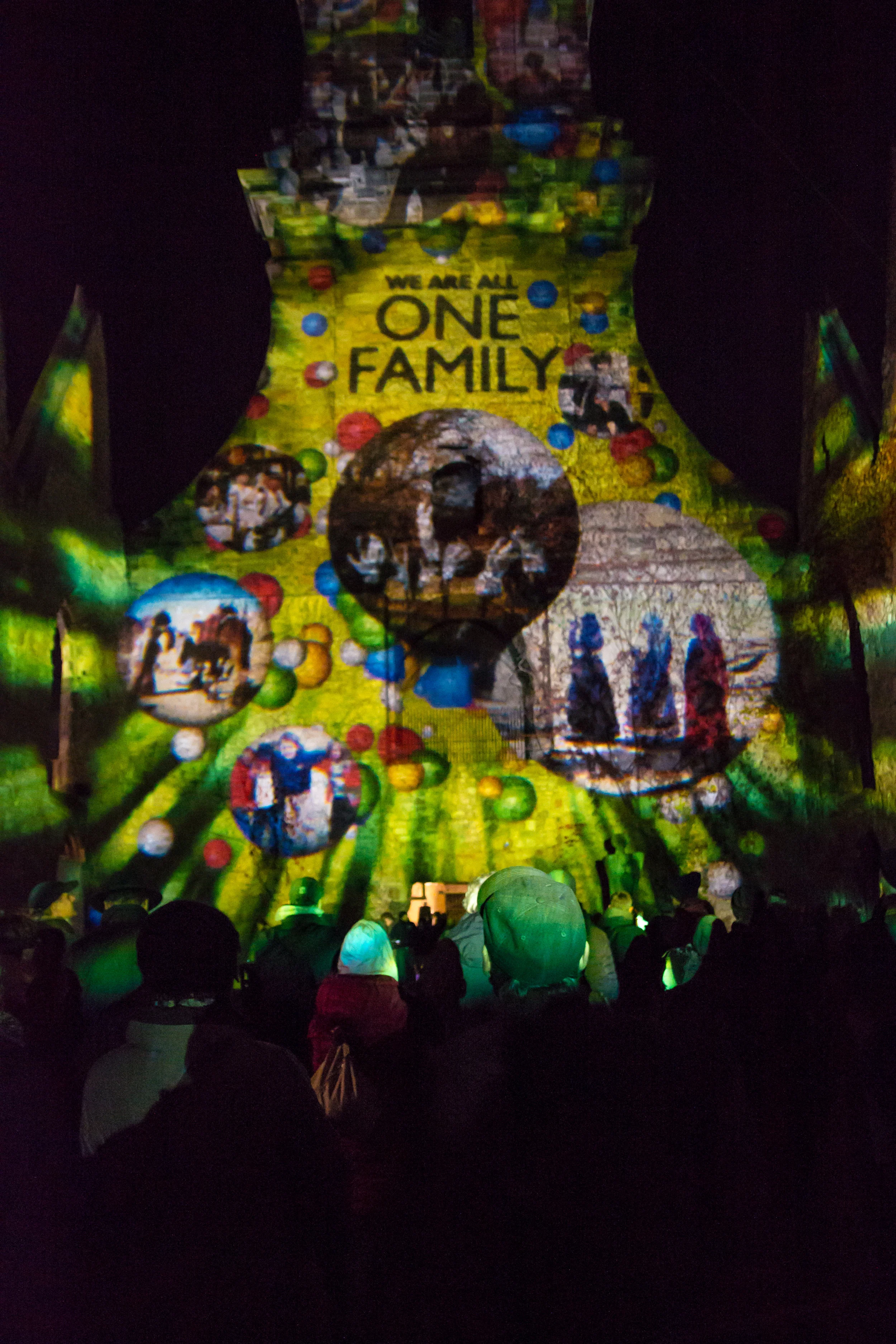 Laser on Aegideonkirche,