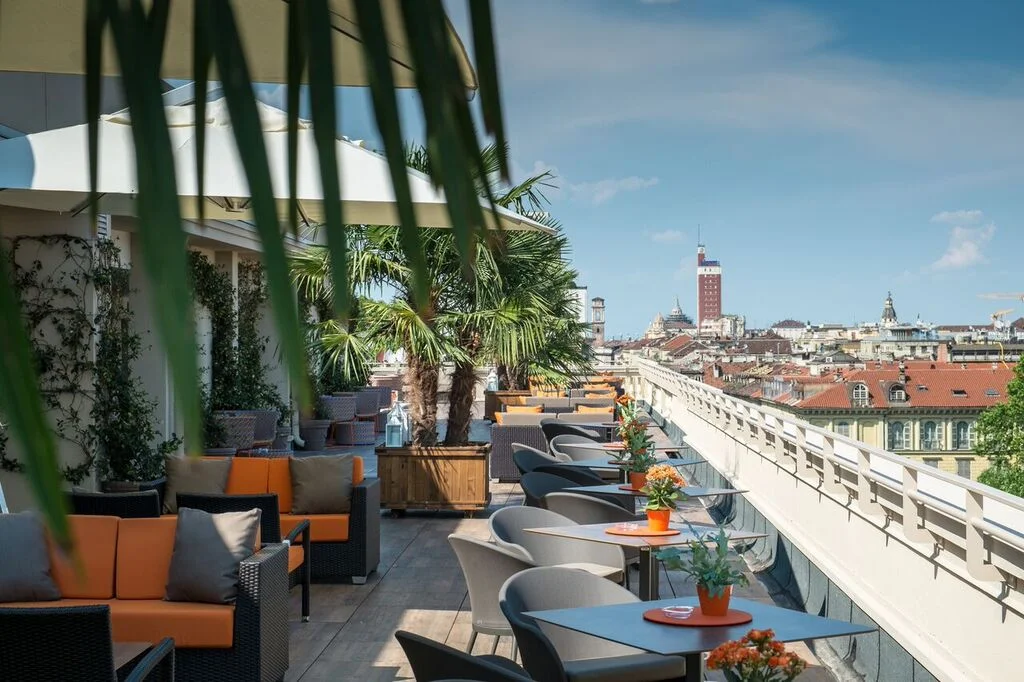 Turin Palace Hotel rooftop terrace