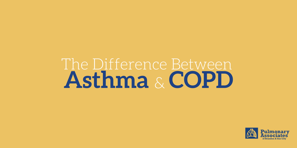 The Difference Between Asthma And Copd Pulmonary Associates Of Brandon