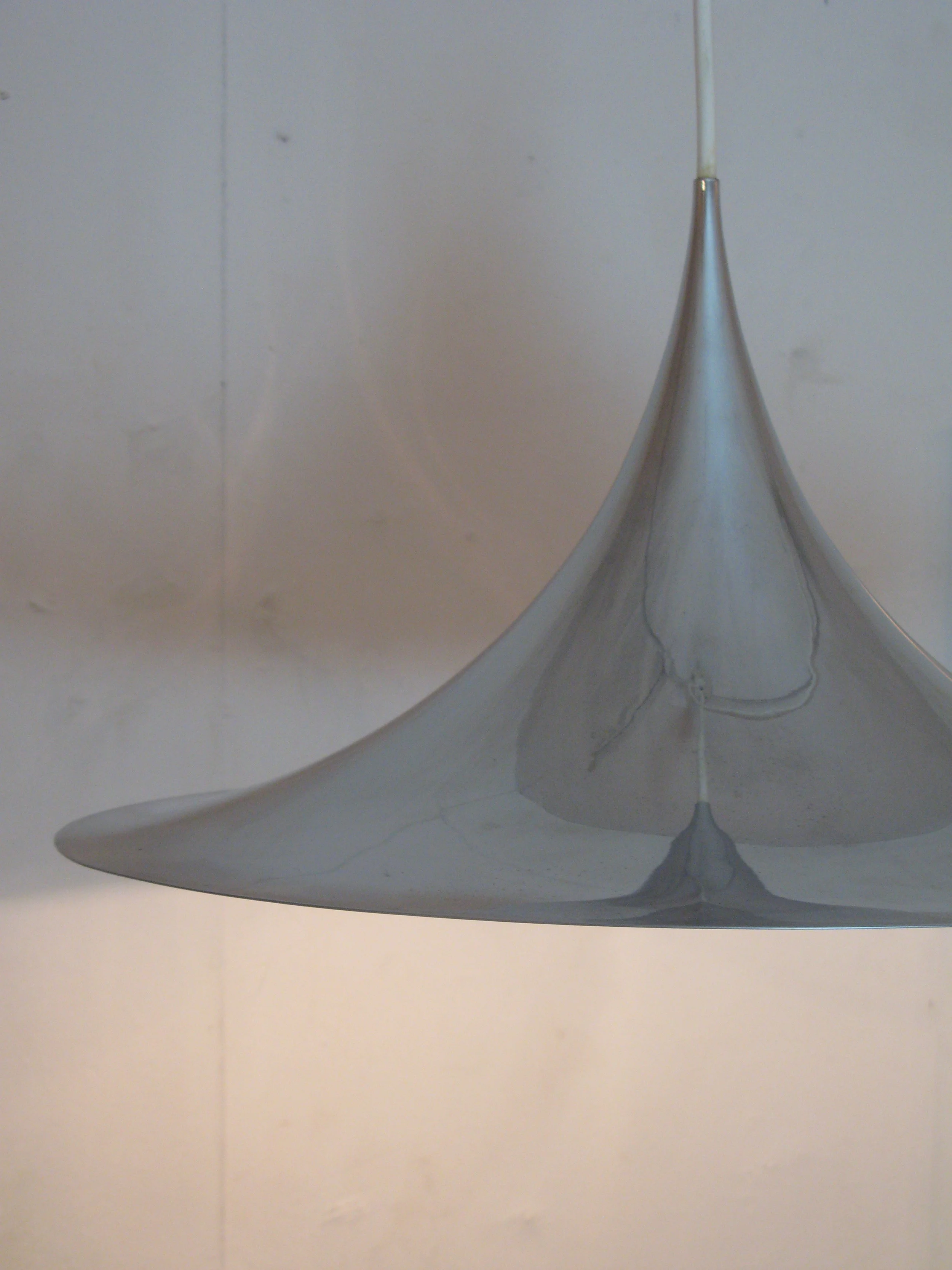 Chrome fog and morup danish lampshade