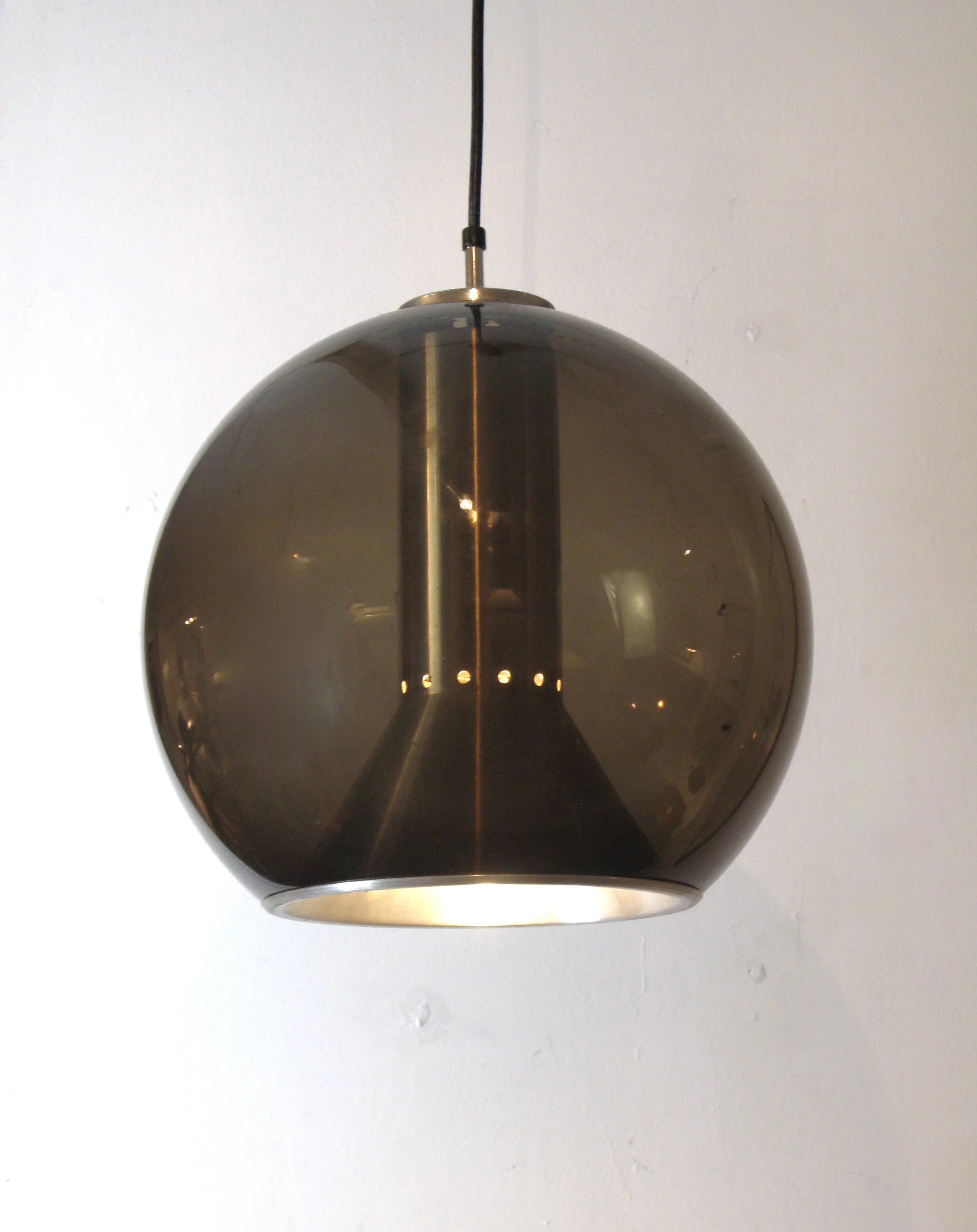 Smoked Glass Globe light  by Frank Ligtelijn for Raak