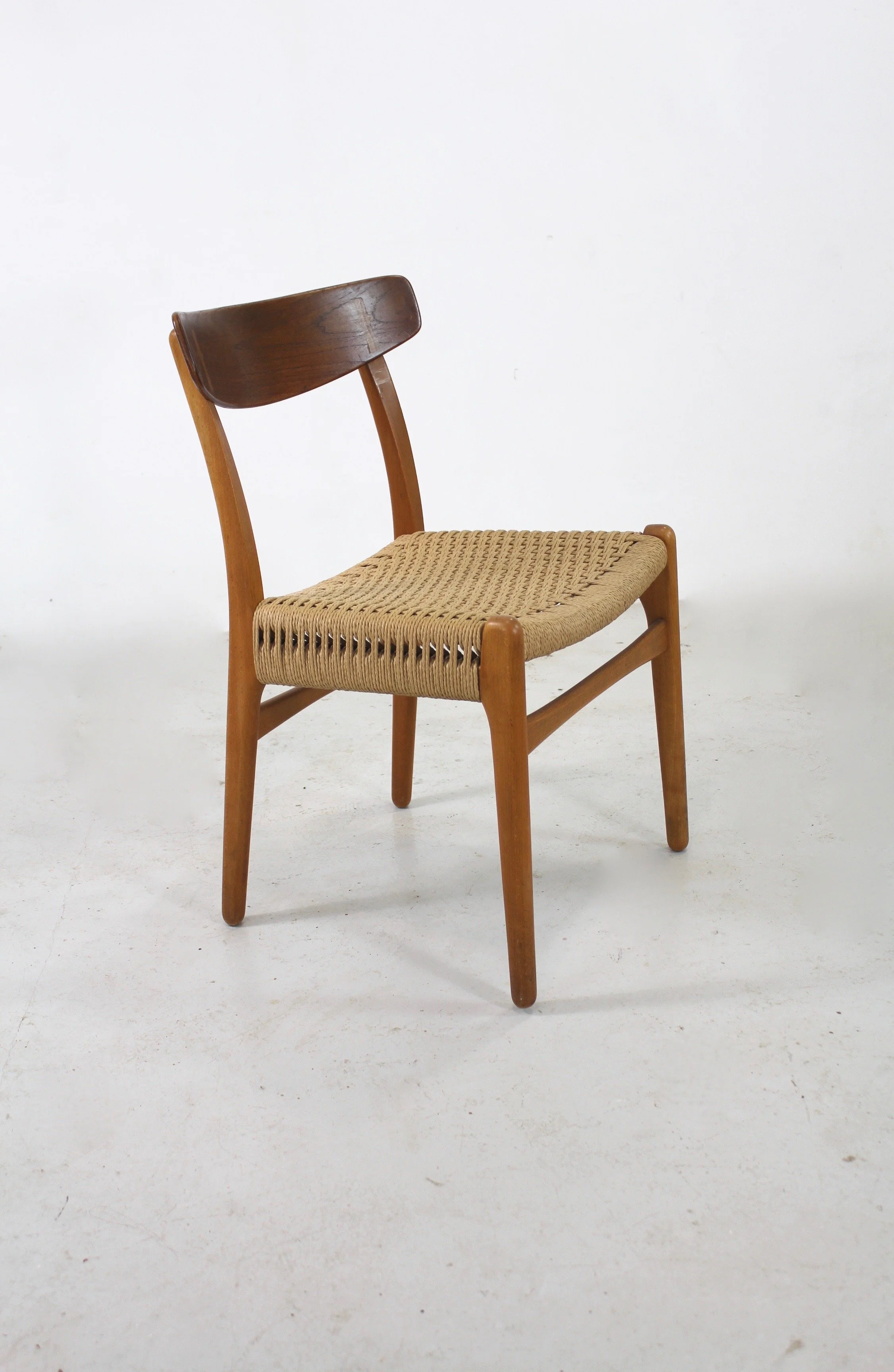 Six Hans Wegner  CH23 chairs in teak