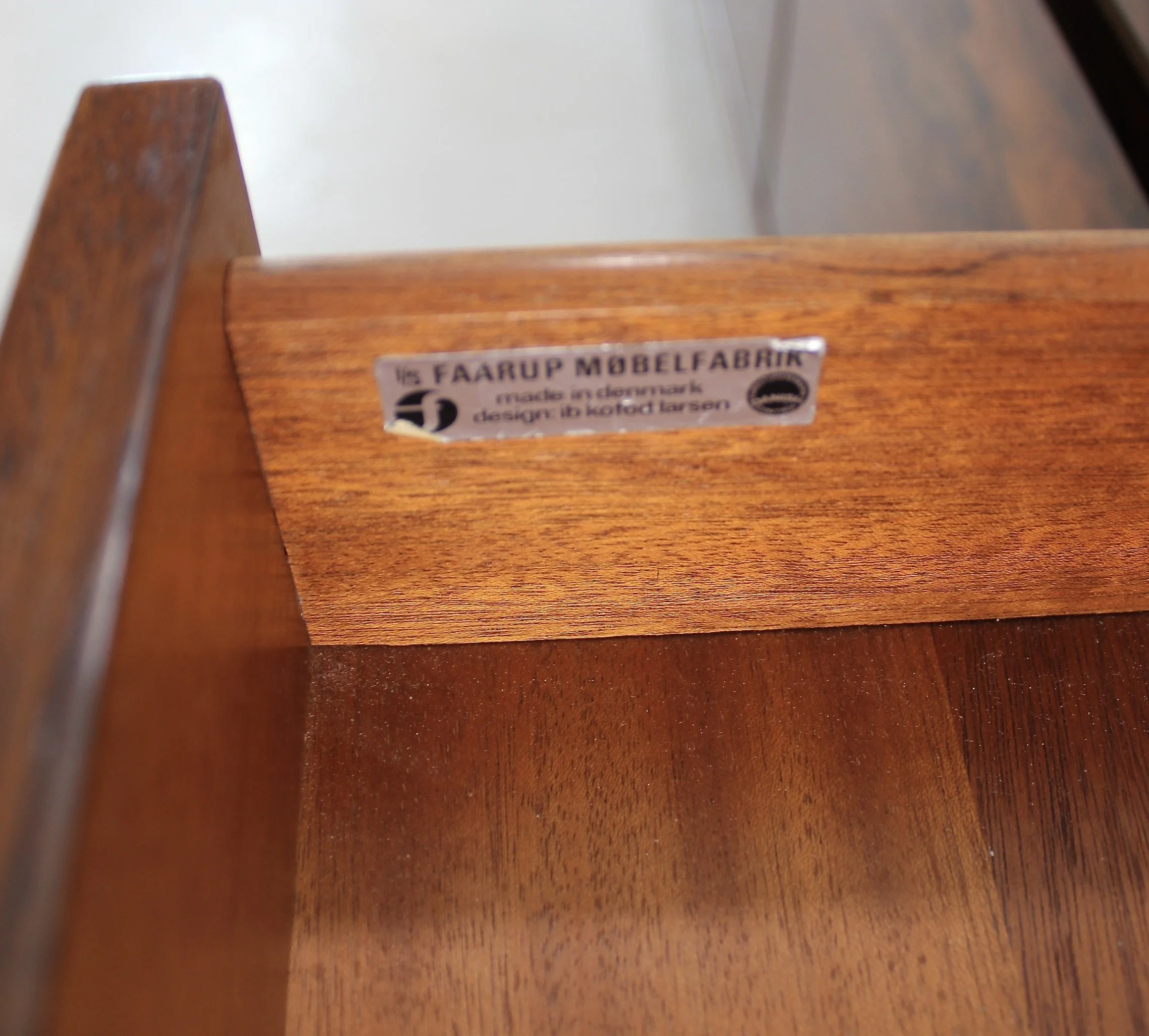 farup makers mark on model 66 sideboard