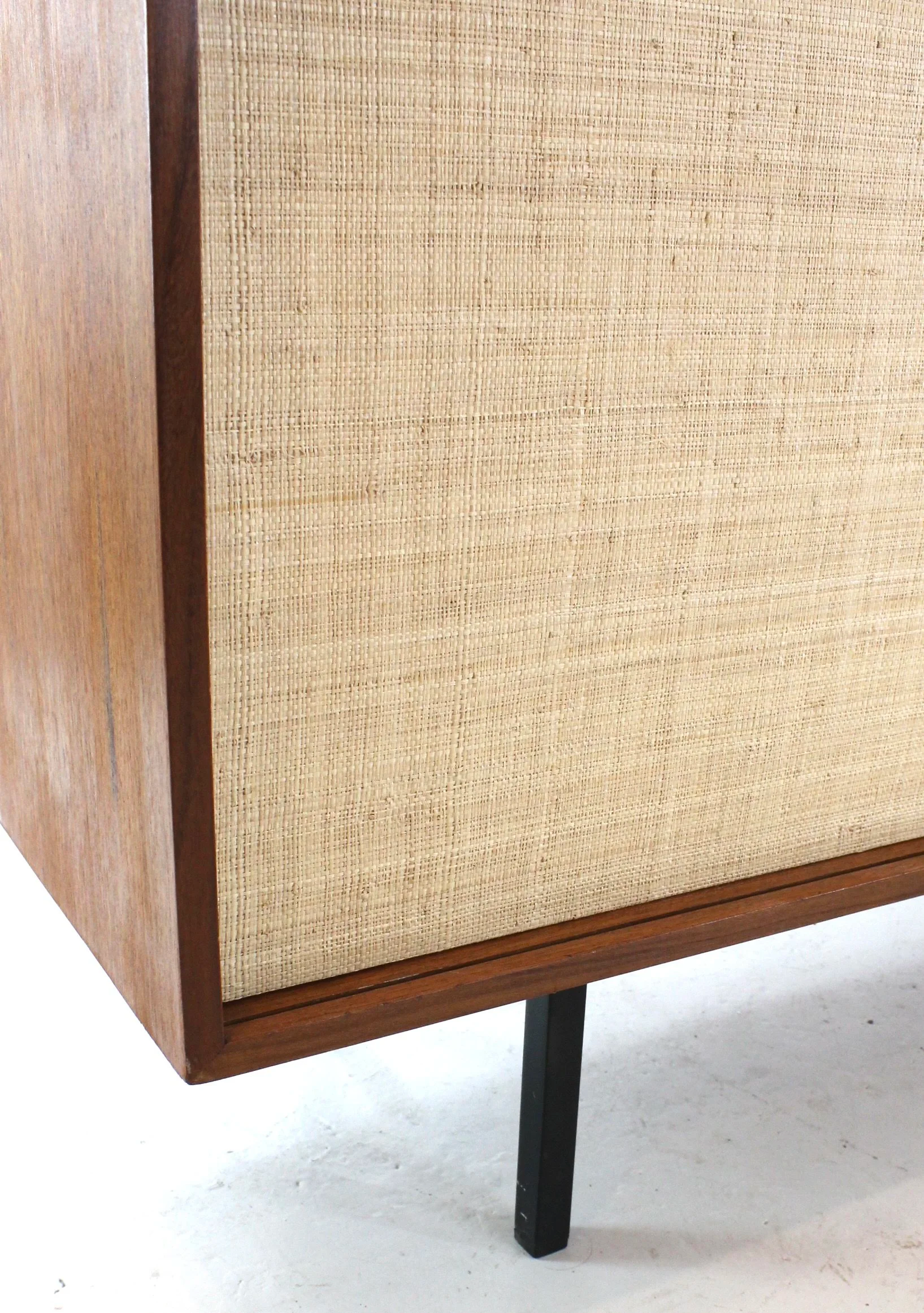 Vintage seagrass knoll sideboard