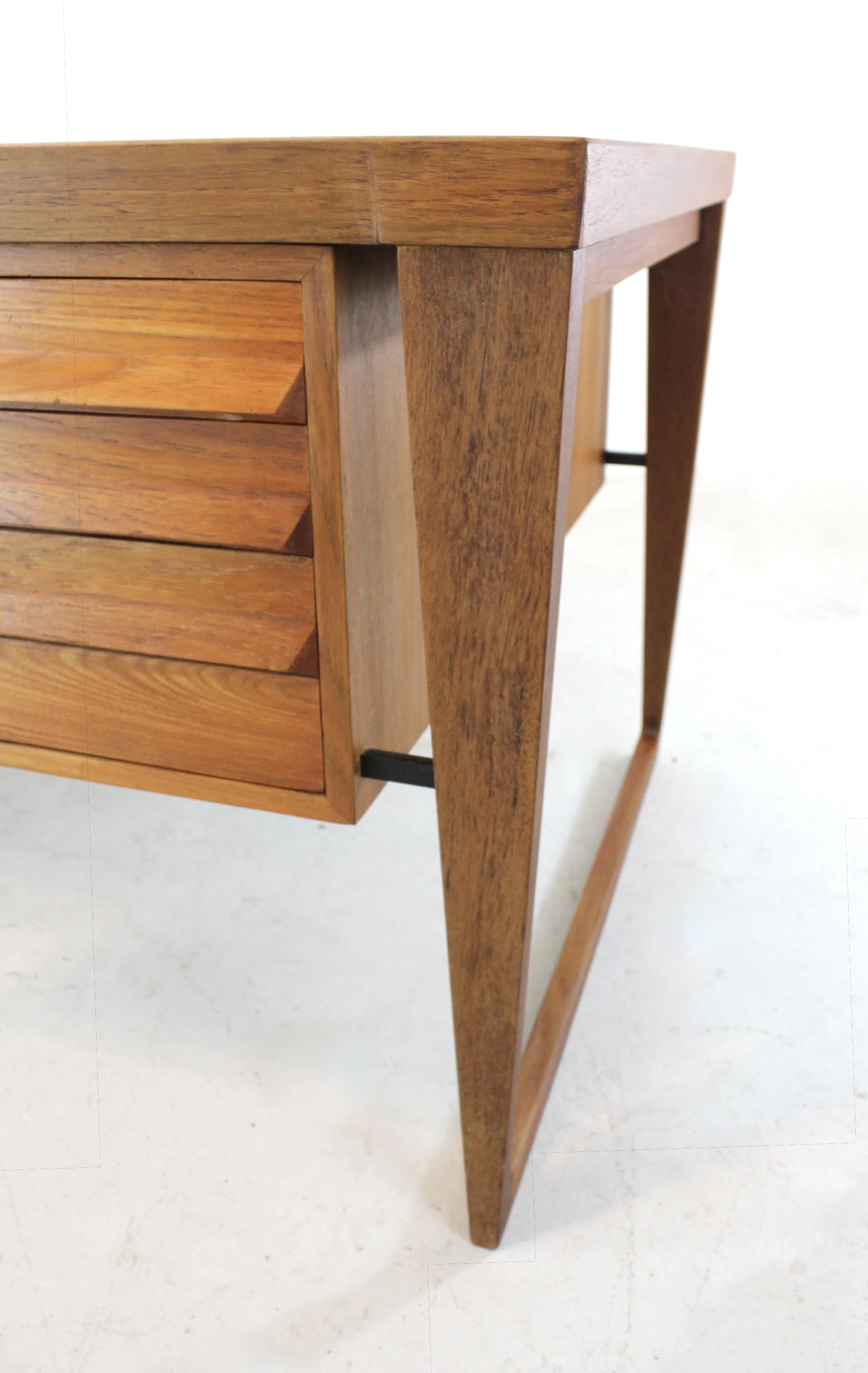 danish twin pedestal desk kai kristiansen