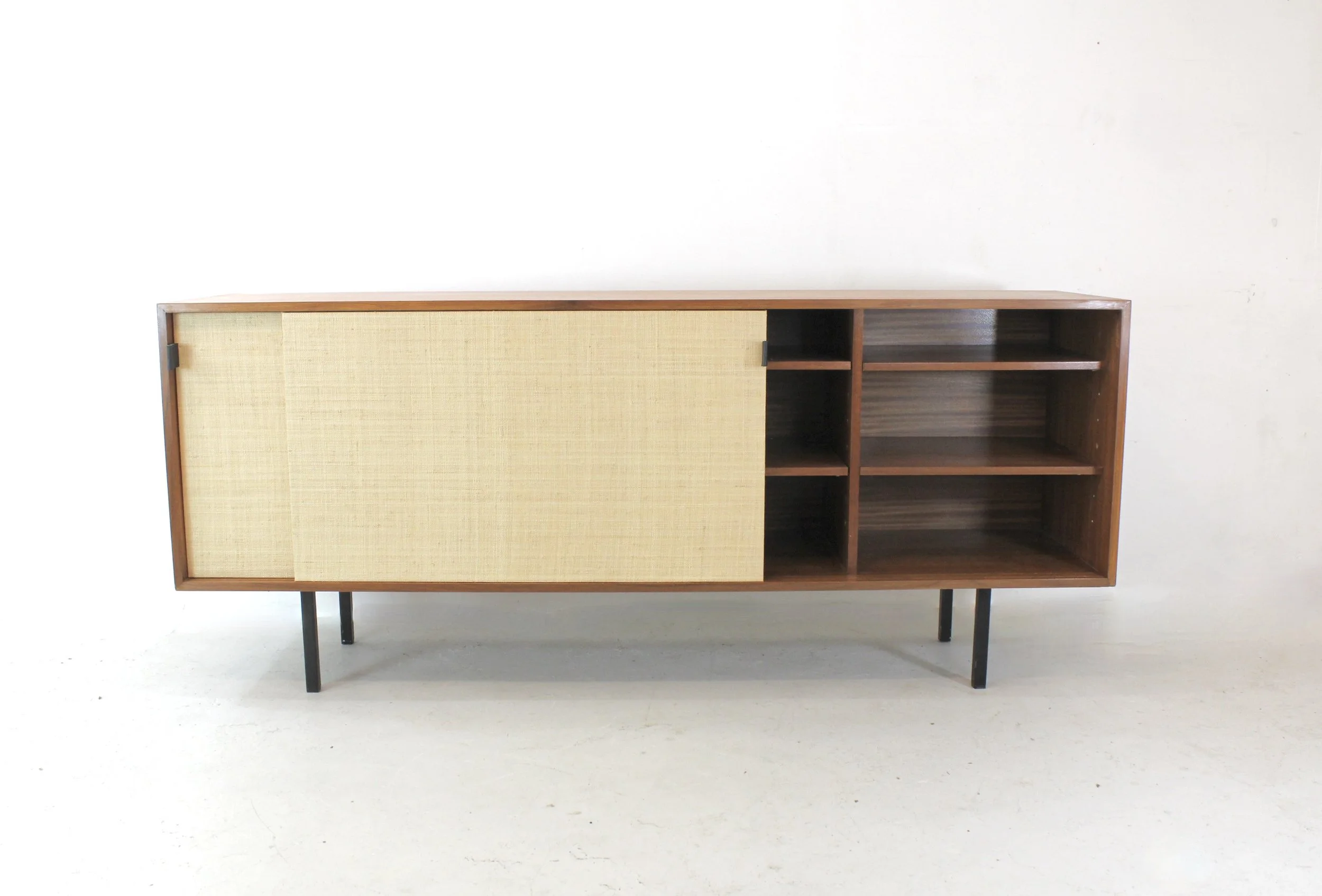 seagrass teak sideboard for knoll